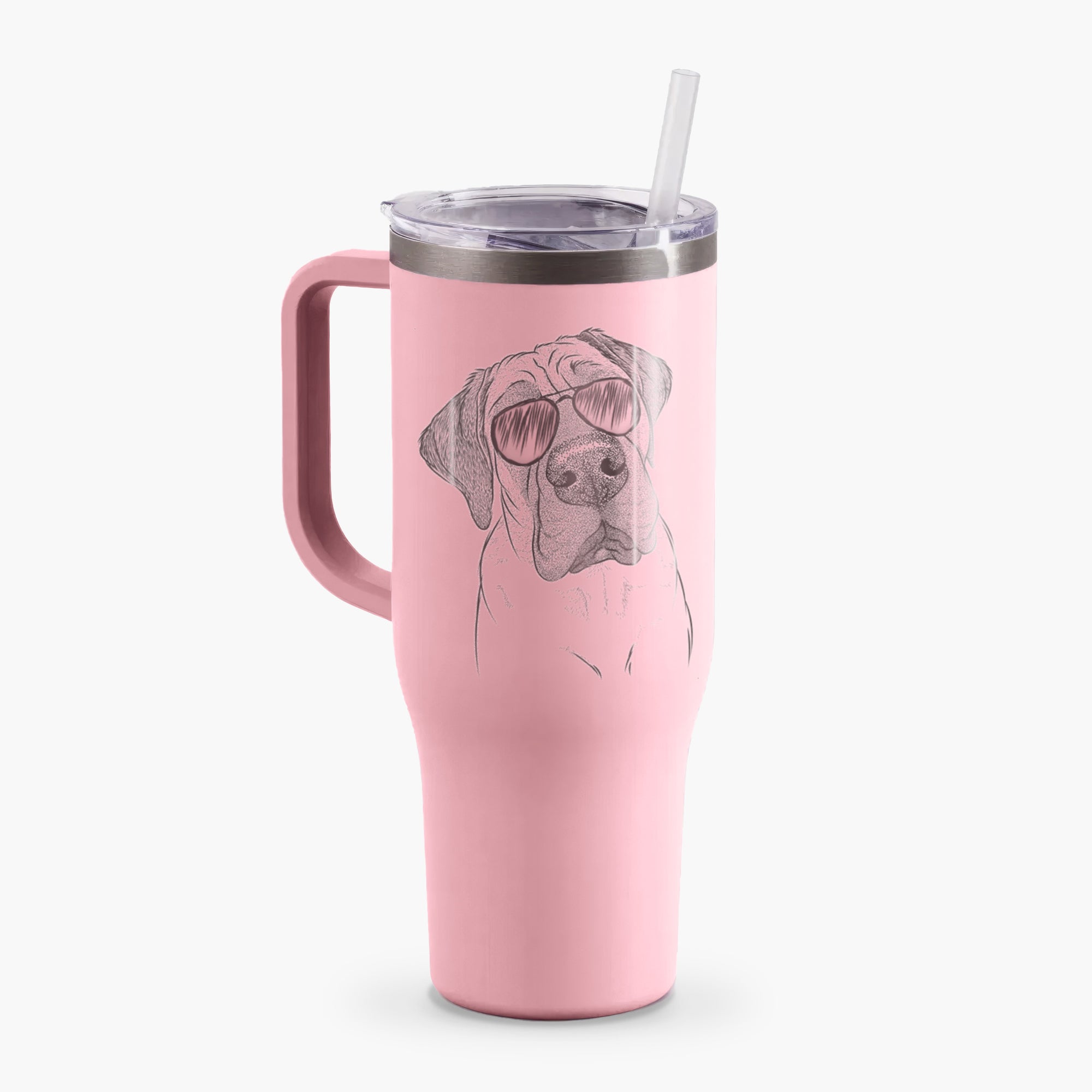 Nutterbutter the English Mastiff - 40oz Tumbler with Handle