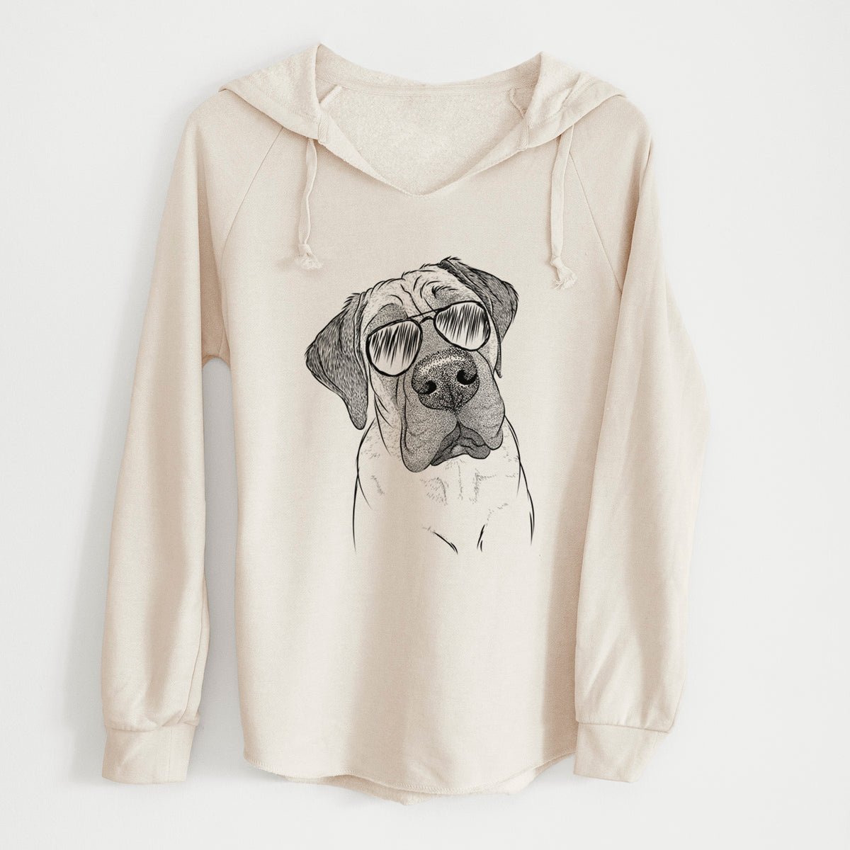 Aviator Nutterbutter the English Mastiff - Cali Wave Hooded Sweatshirt