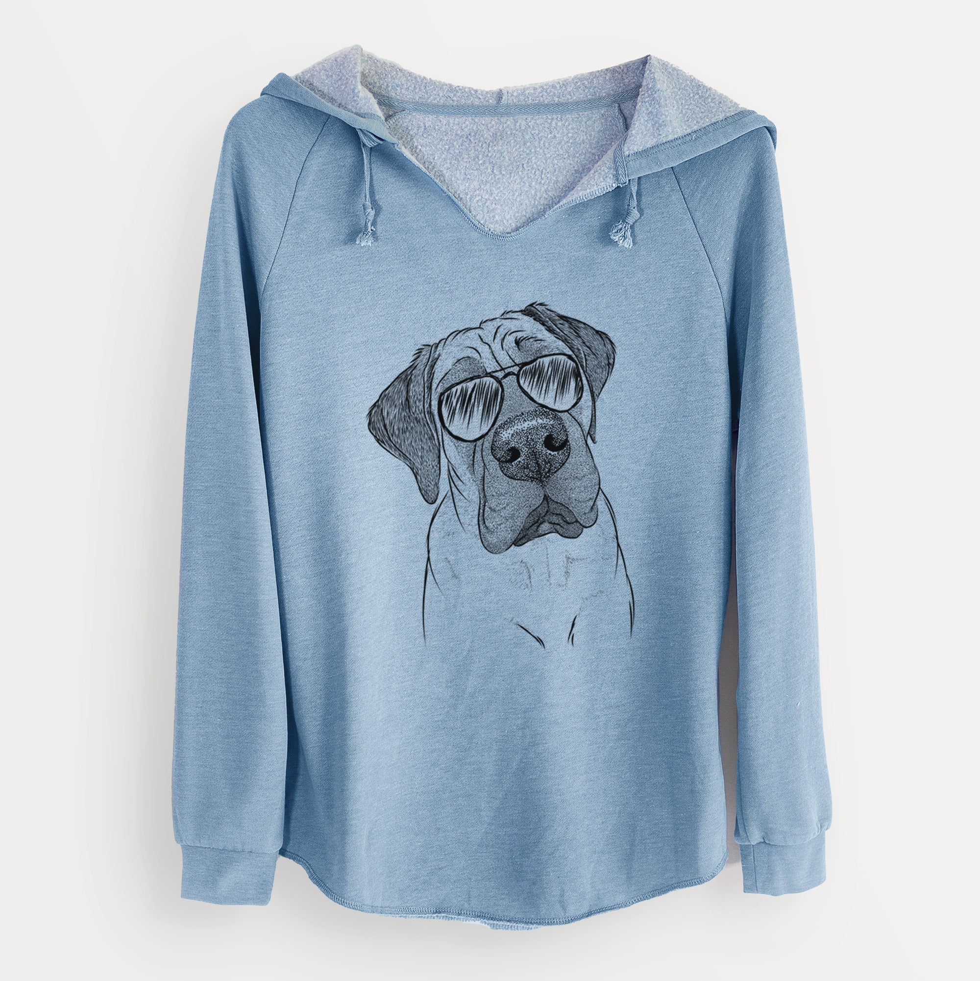 Aviator Nutterbutter the English Mastiff - Cali Wave Hooded Sweatshirt