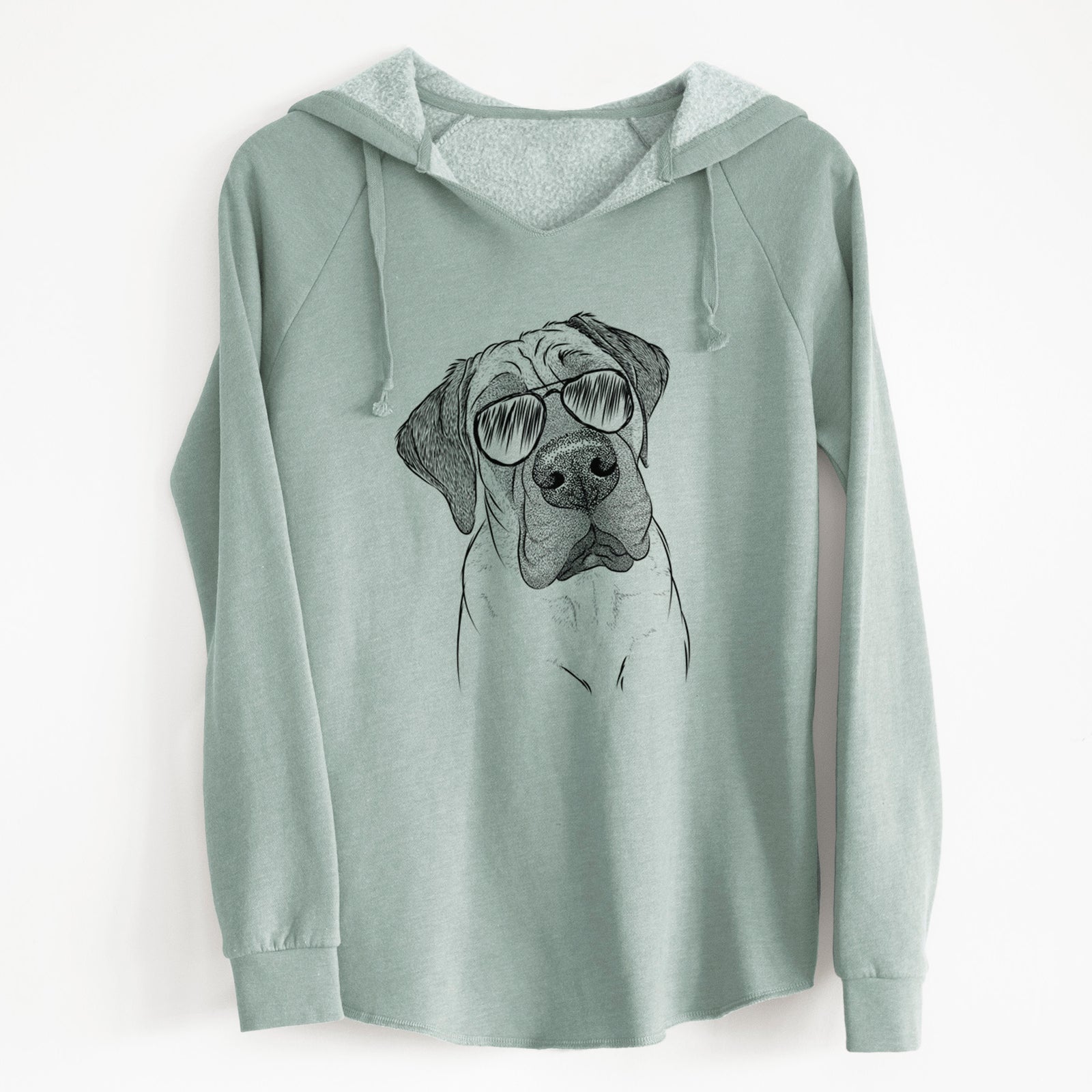 Aviator Nutterbutter the English Mastiff - Cali Wave Hooded Sweatshirt