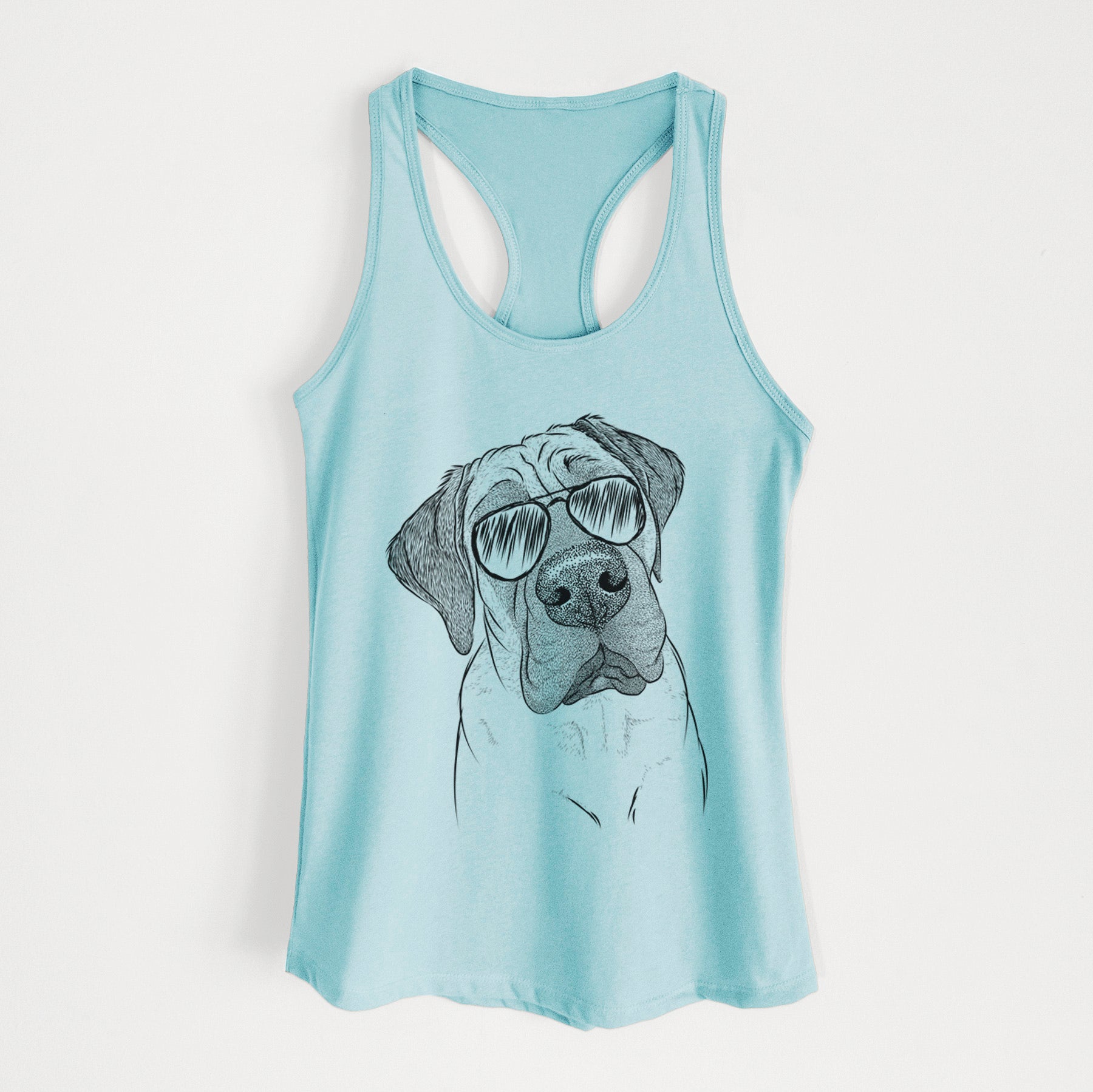 Nutterbutter the English Mastiff - Women's Racerback Tanktop