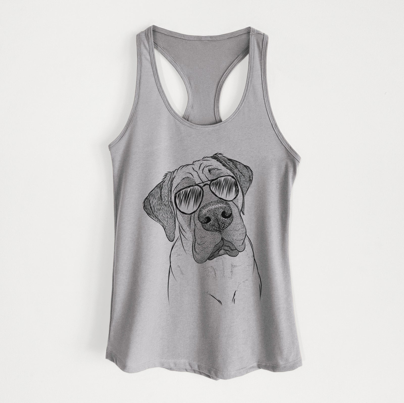 Nutterbutter the English Mastiff - Women's Racerback Tanktop