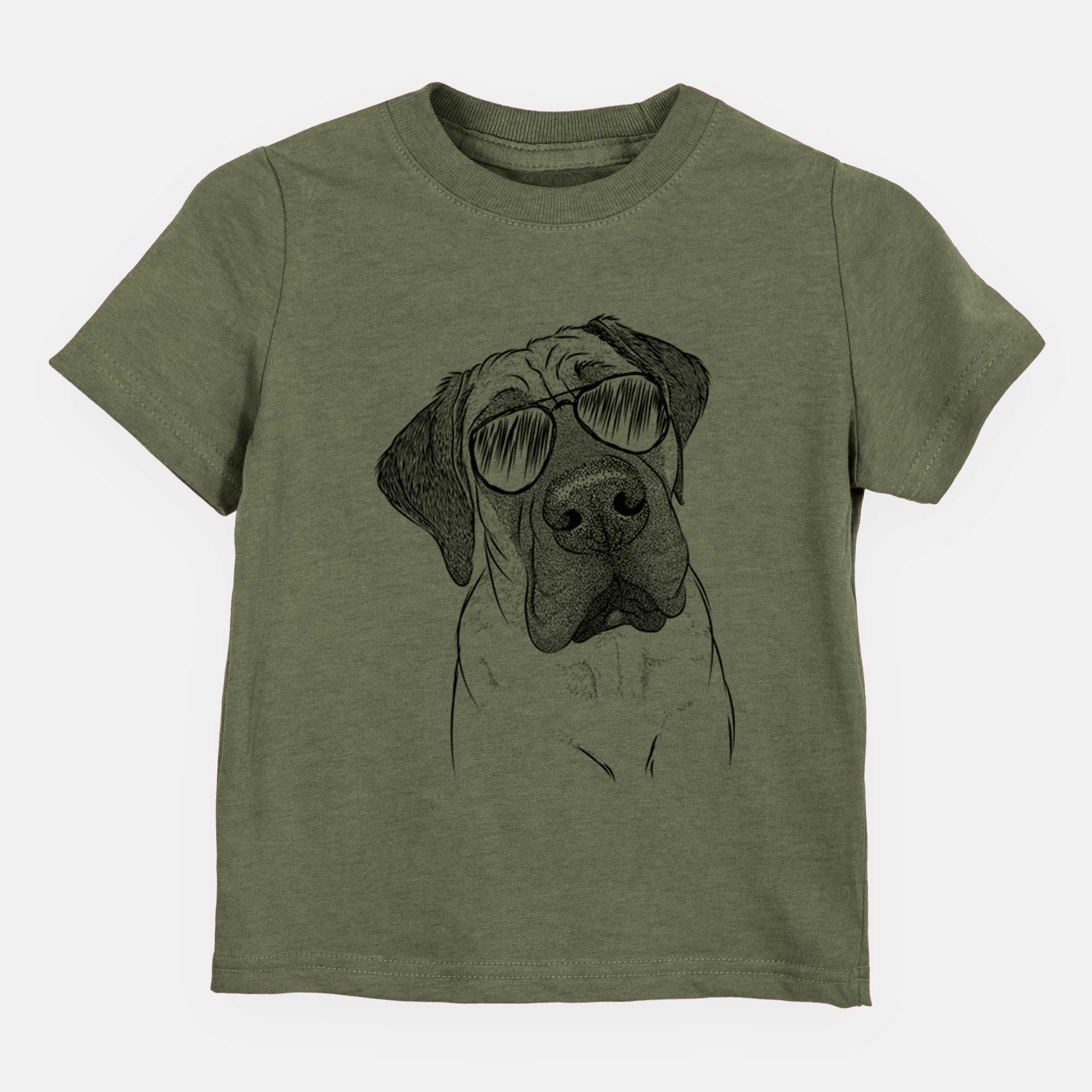 Aviator NutterButter the English Mastiff - Kids/Youth/Toddler Shirt