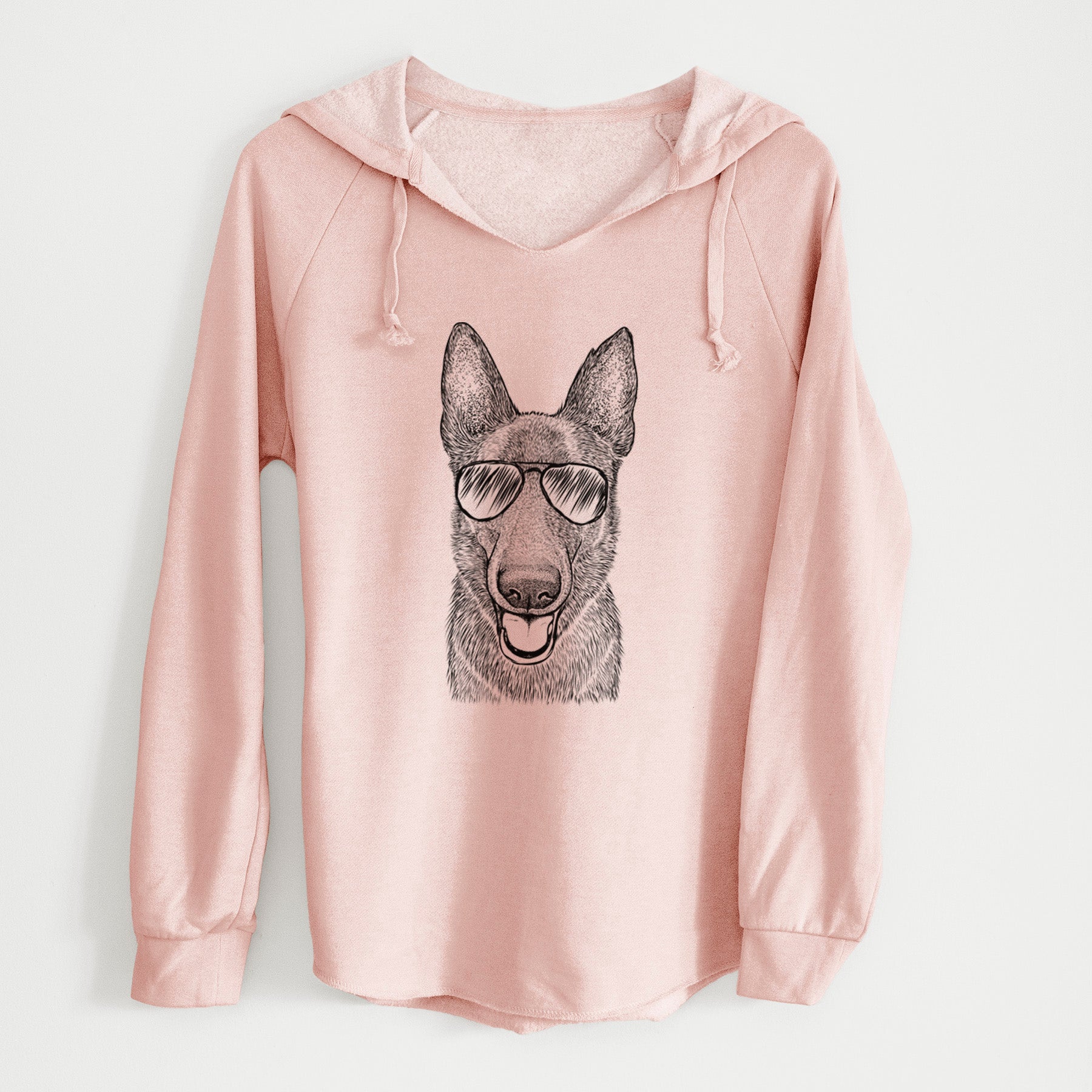 Aviator Nyx the German Shepherd - Cali Wave Hooded Sweatshirt