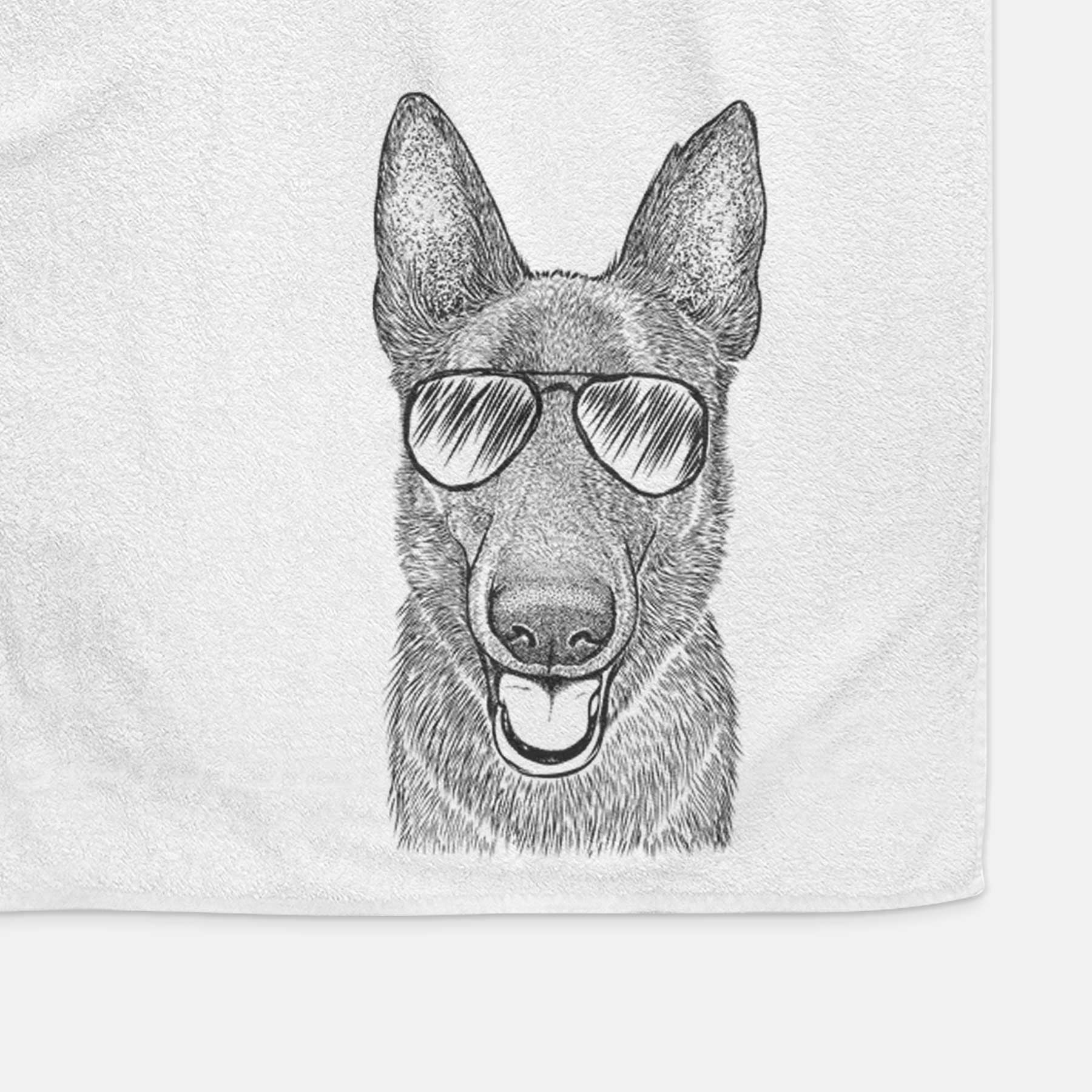 Nyx the German Shepherd Decorative Hand Towel