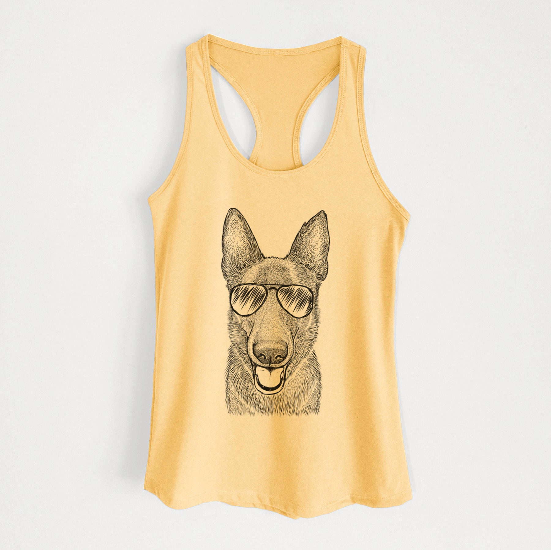 Nyx the German Shepherd - Women's Racerback Tanktop