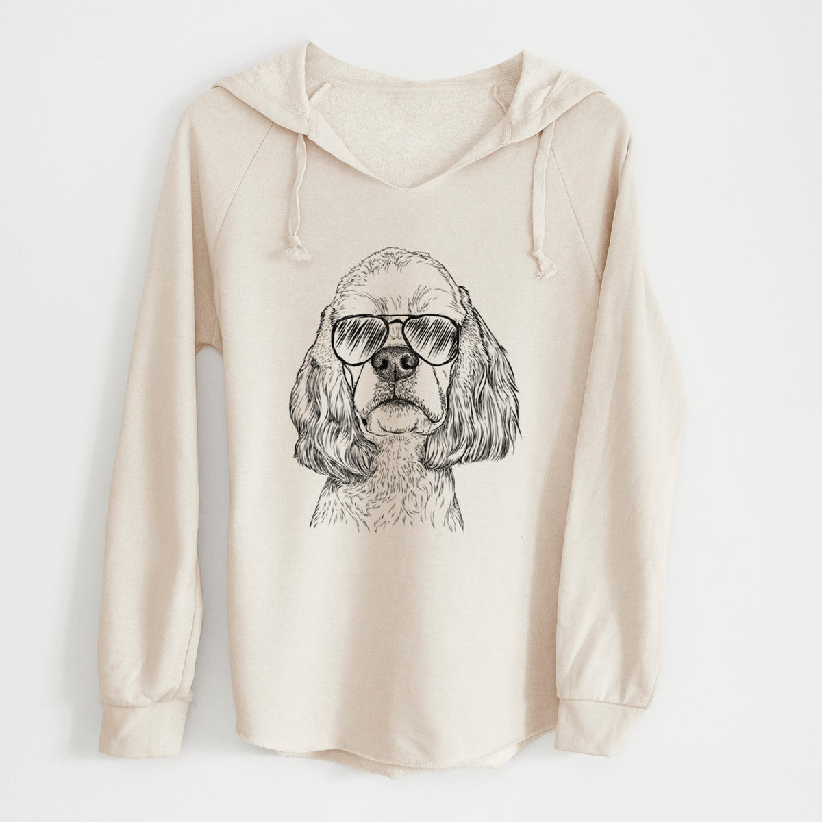 Aviator Oakley the American Cocker Spaniel - Cali Wave Hooded Sweatshirt