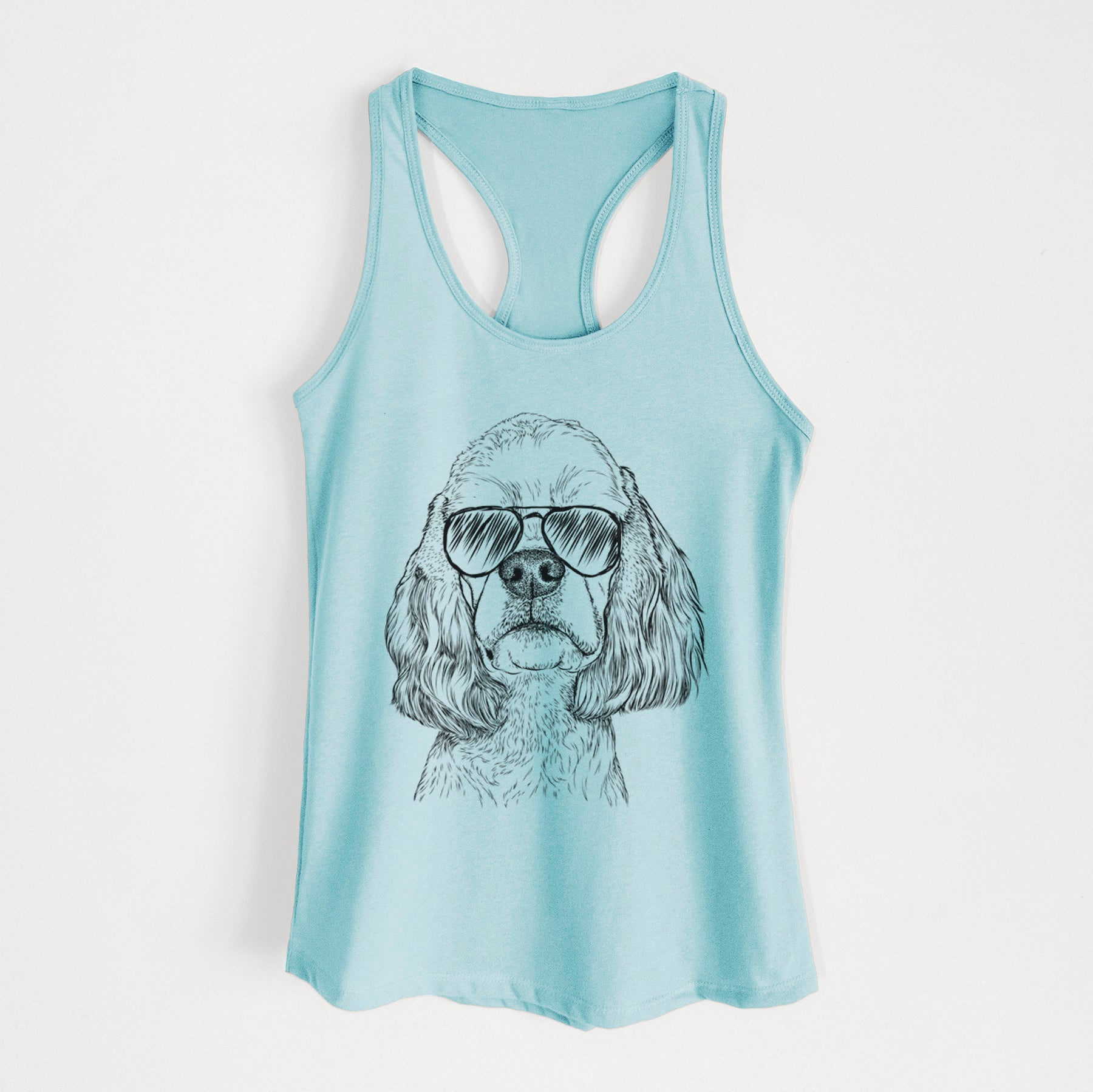 Oakley the American Cocker Spaniel - Women's Racerback Tanktop