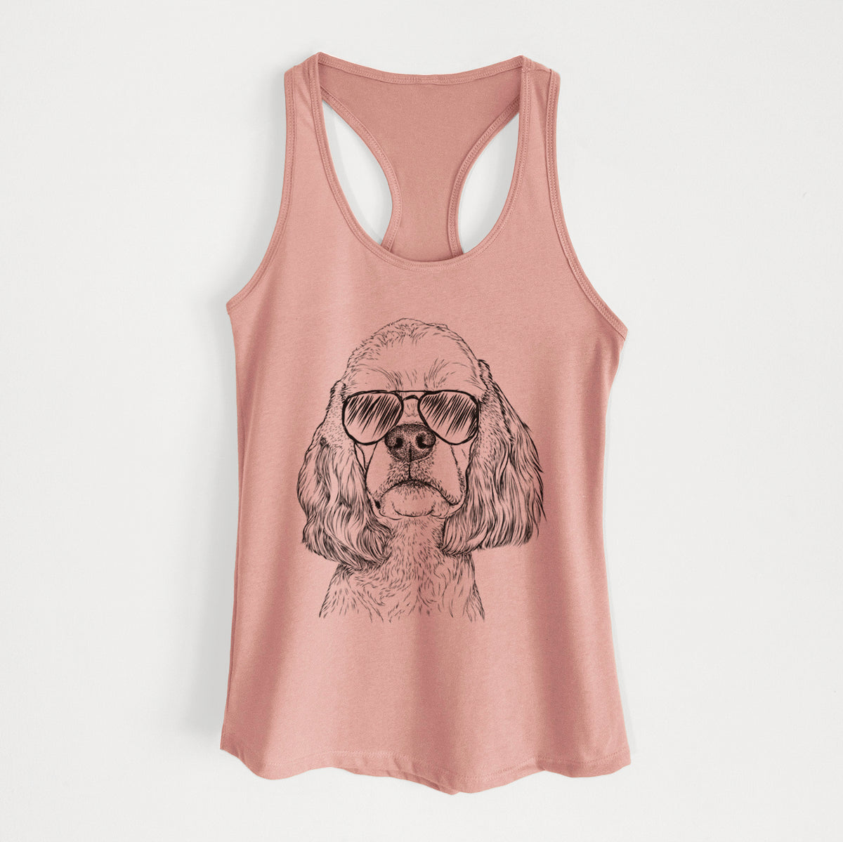 Oakley the American Cocker Spaniel - Women's Racerback Tanktop