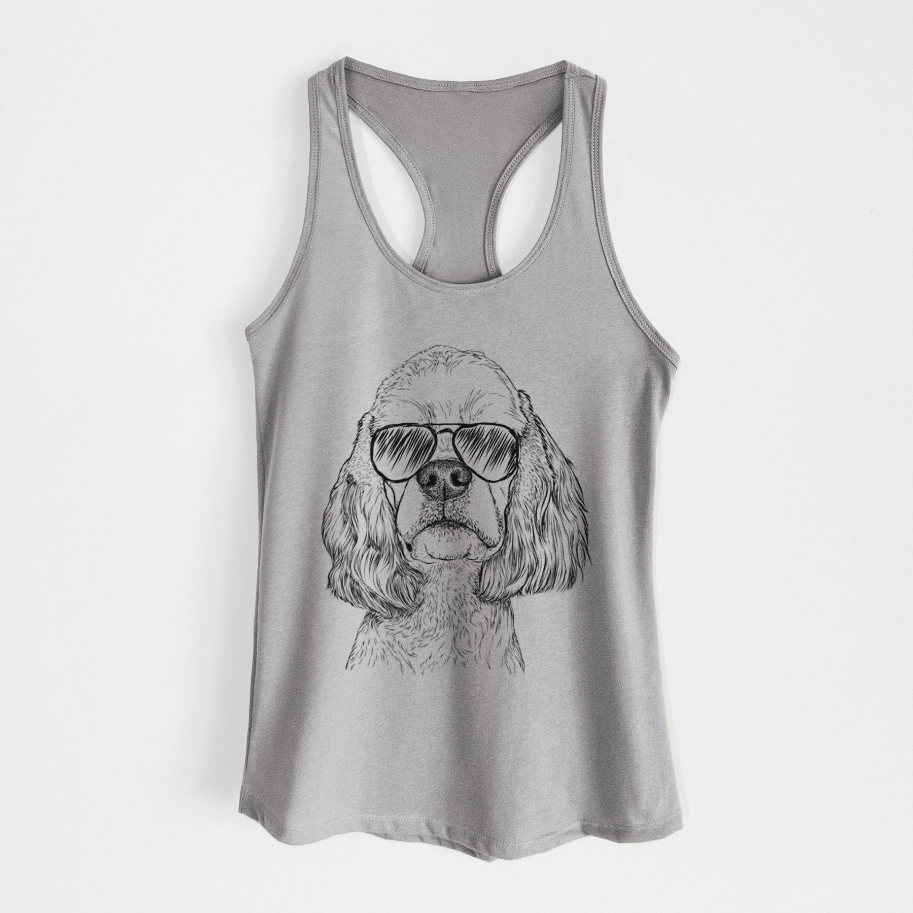 Oakley the American Cocker Spaniel - Women's Racerback Tanktop