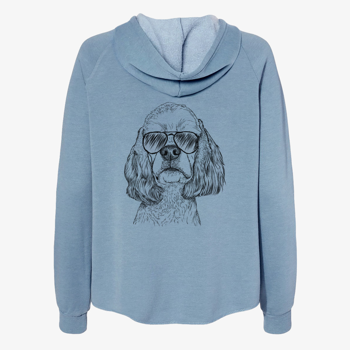 Oakley the American Cocker Spaniel - Women's Cali Wave Zip-Up Sweatshirt