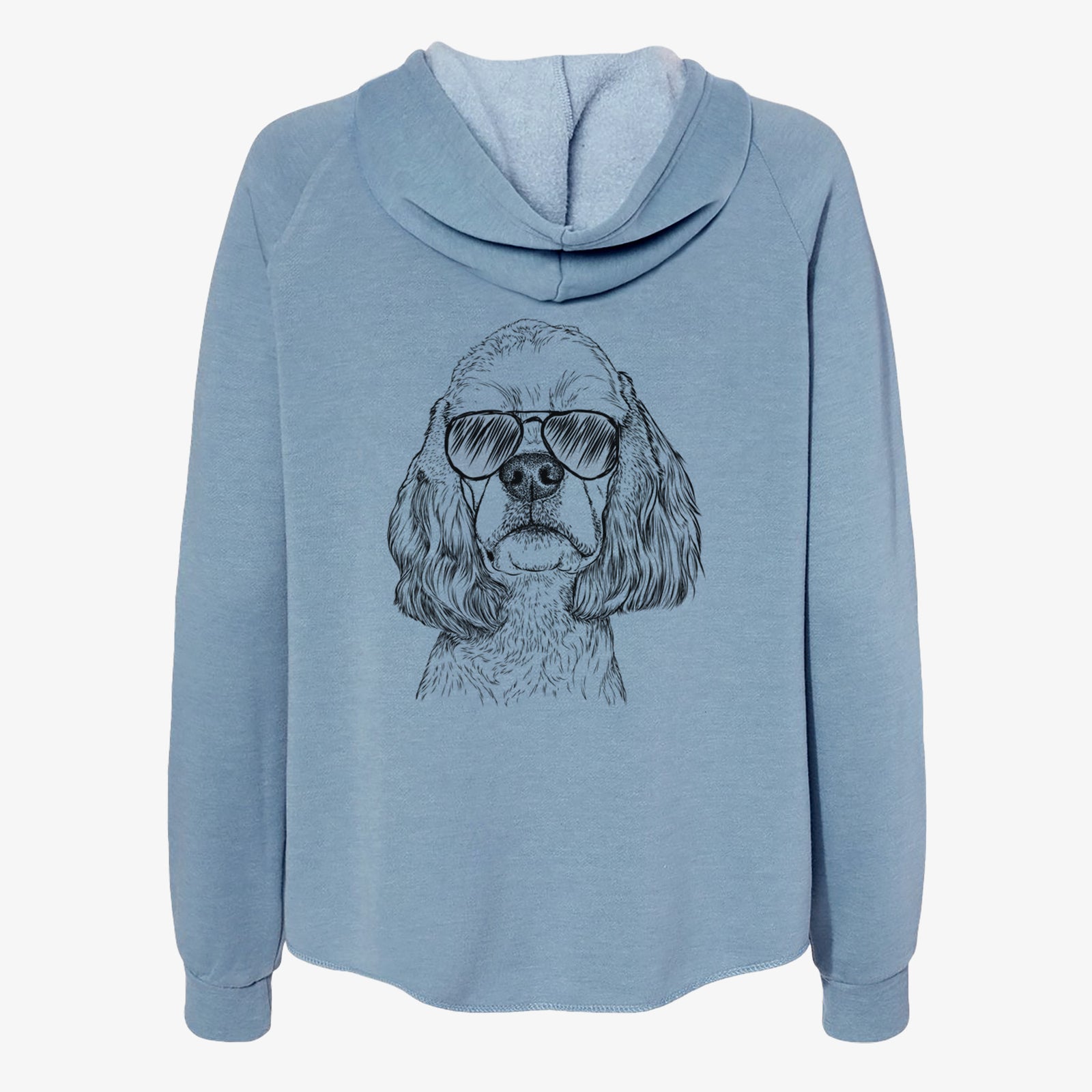Oakley the American Cocker Spaniel - Women's Cali Wave Zip-Up Sweatshirt