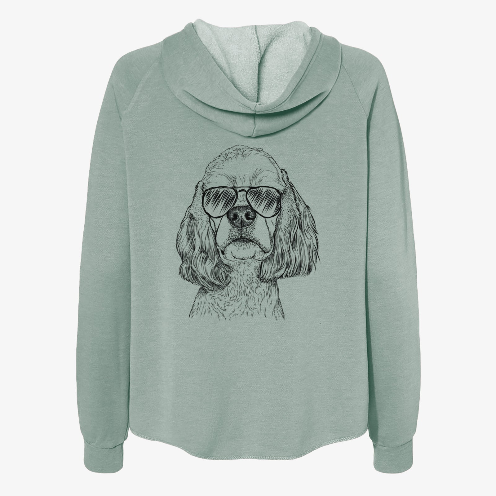 Oakley the American Cocker Spaniel - Women's Cali Wave Zip-Up Sweatshirt