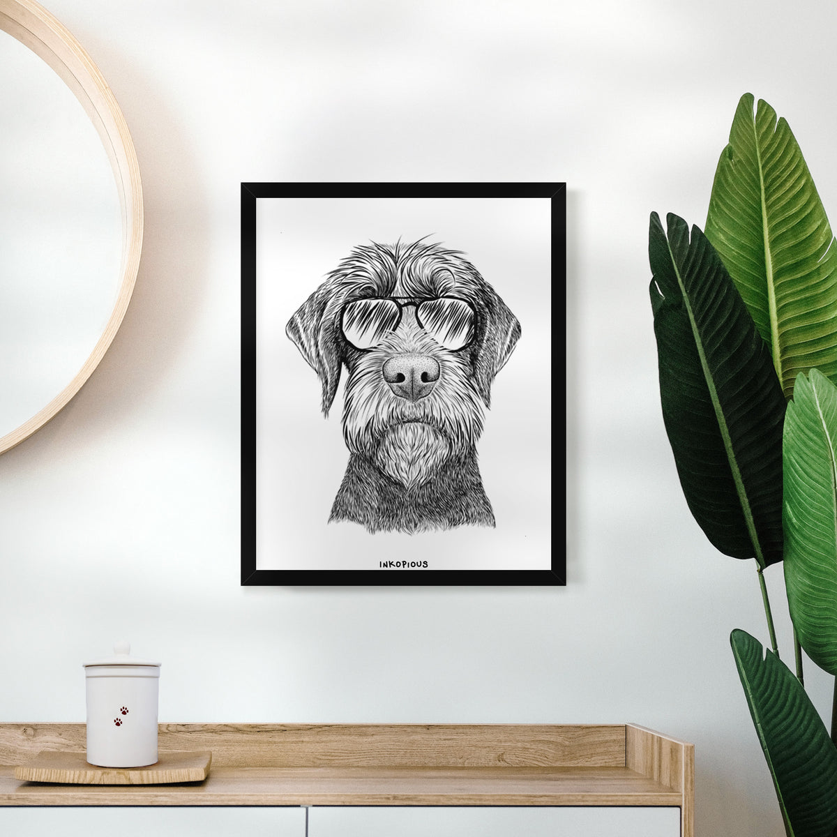 Oakley the Pudelpointer Art Print
