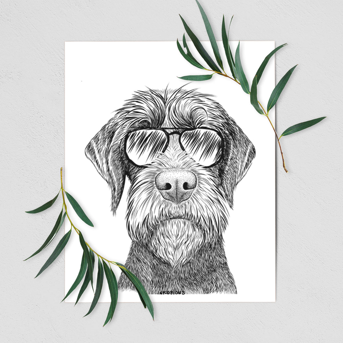 Oakley the Pudelpointer Art Print