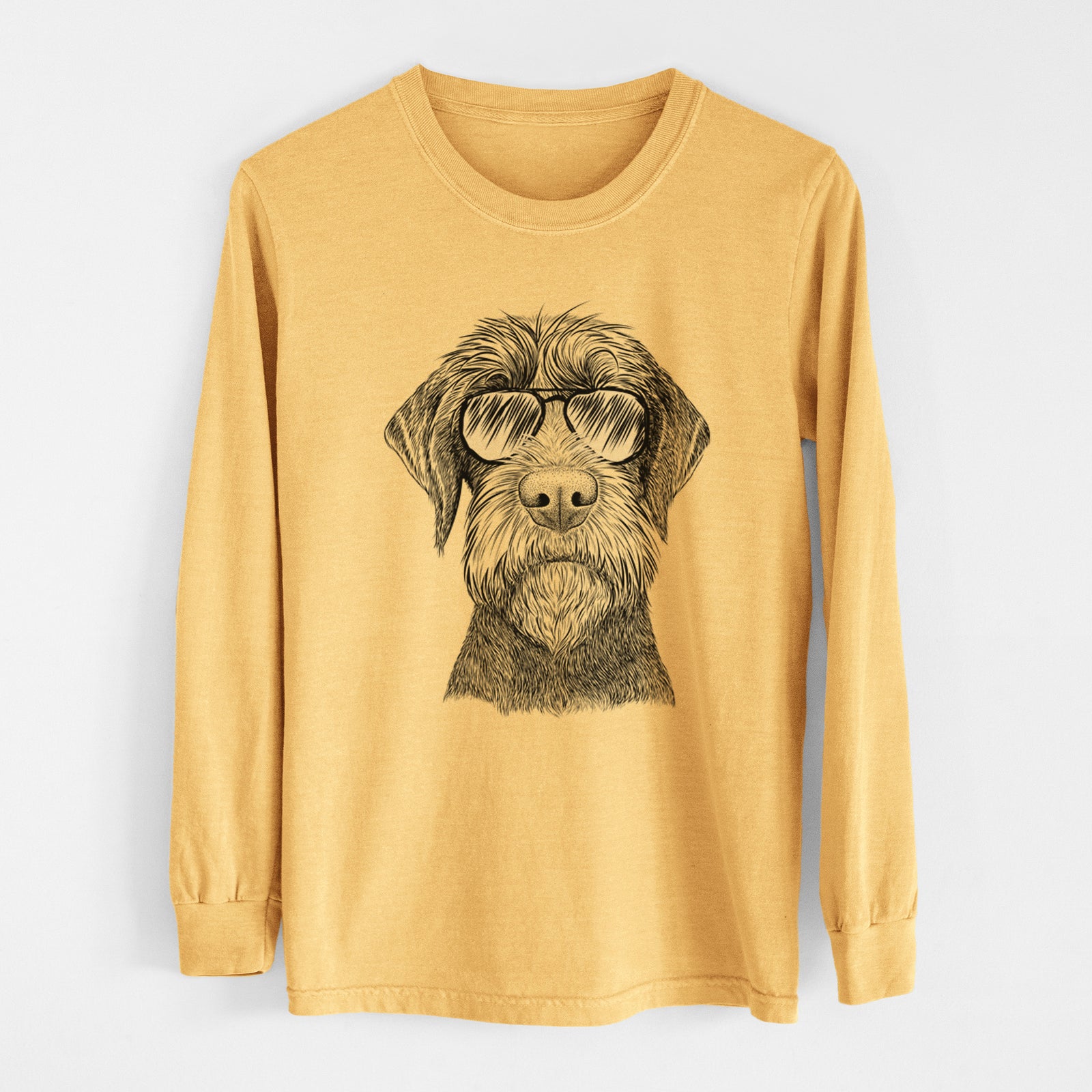 Aviators Oakley the Pudelpointer - Heavyweight 100% Cotton Long Sleeve