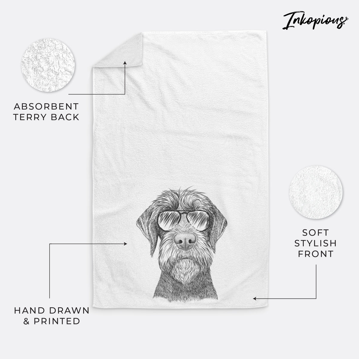 Oakley the Pudelpointer Decorative Hand Towel