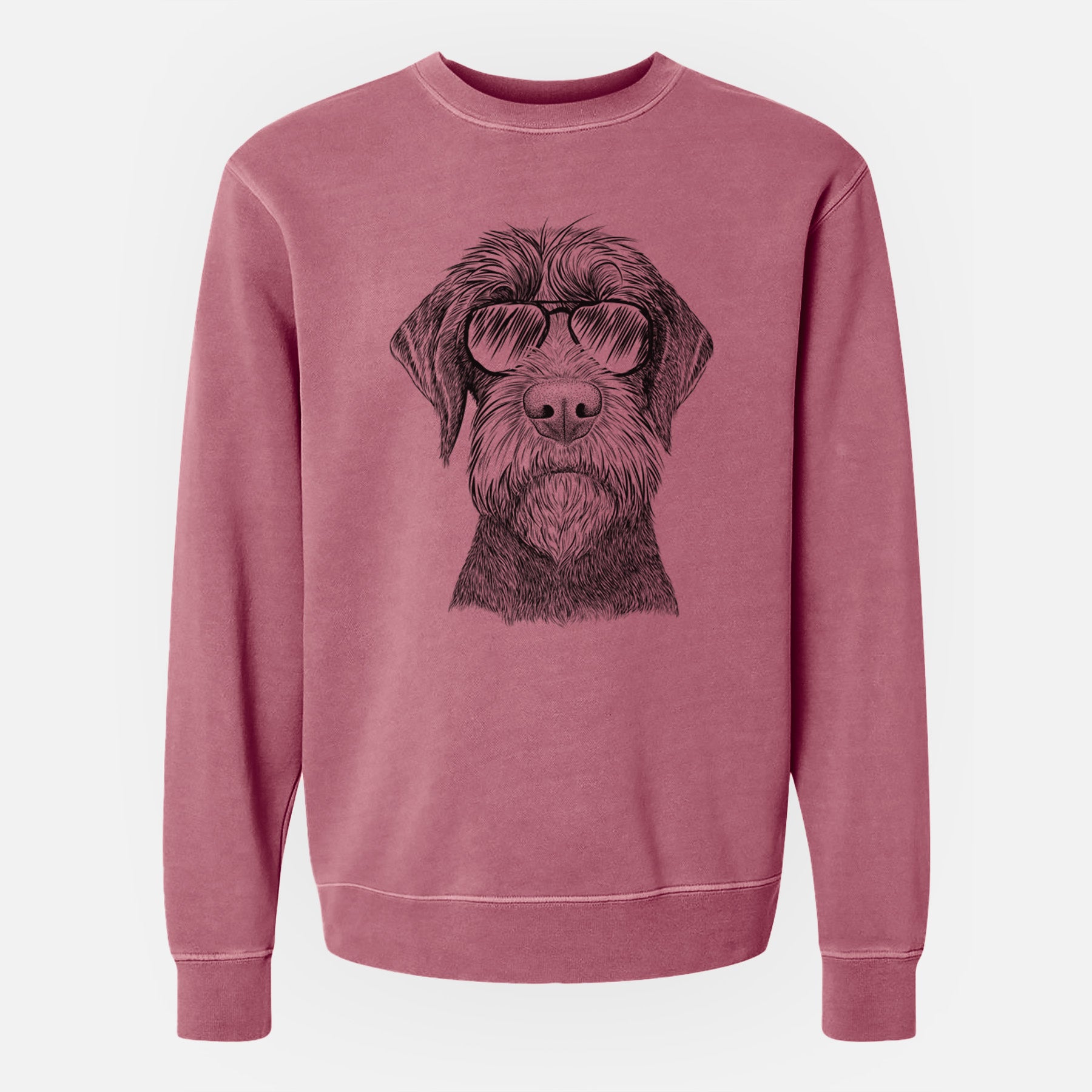 Aviator Oakley the Pudelpointer - Unisex Pigment Dyed Crew Sweatshirt