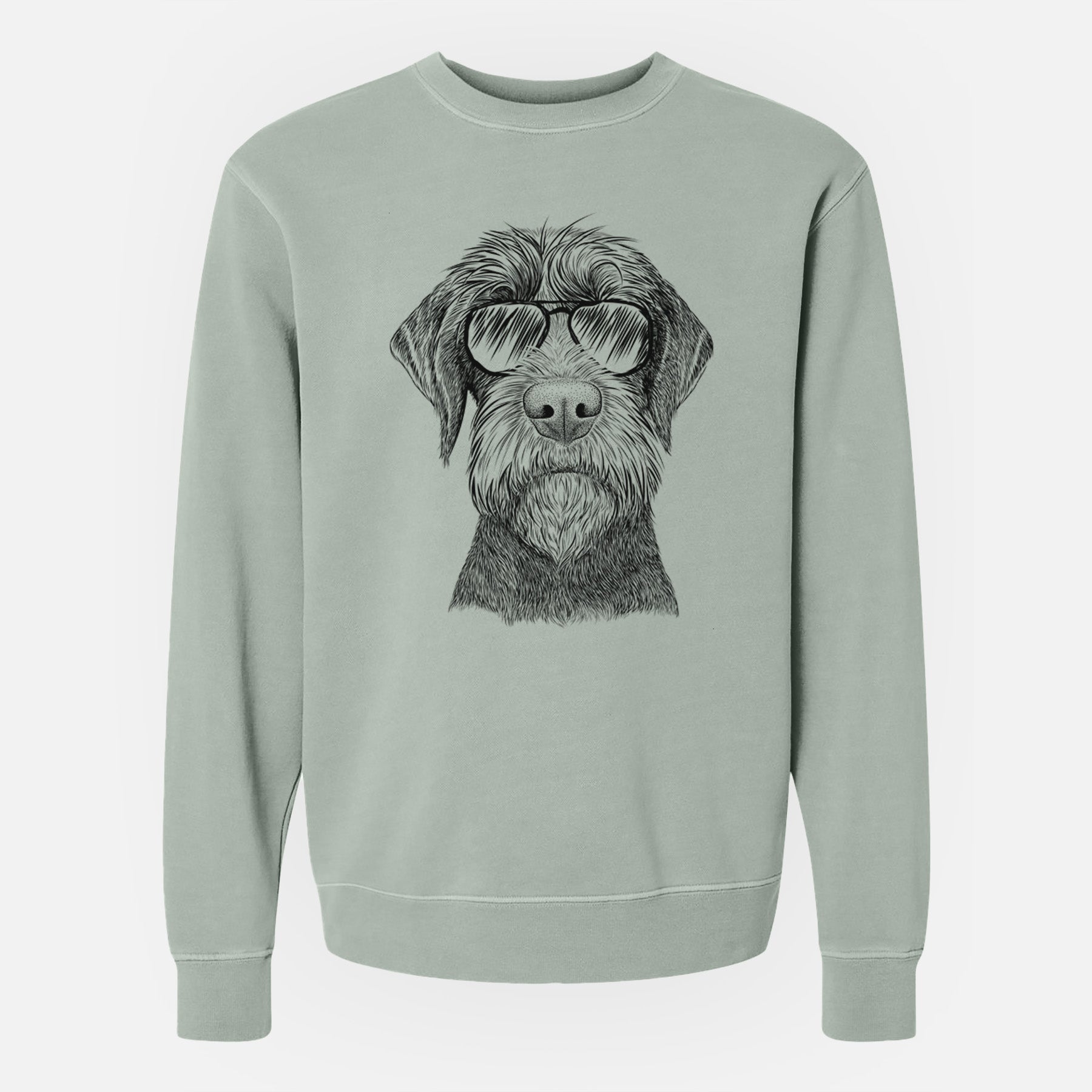 Aviator Oakley the Pudelpointer - Unisex Pigment Dyed Crew Sweatshirt