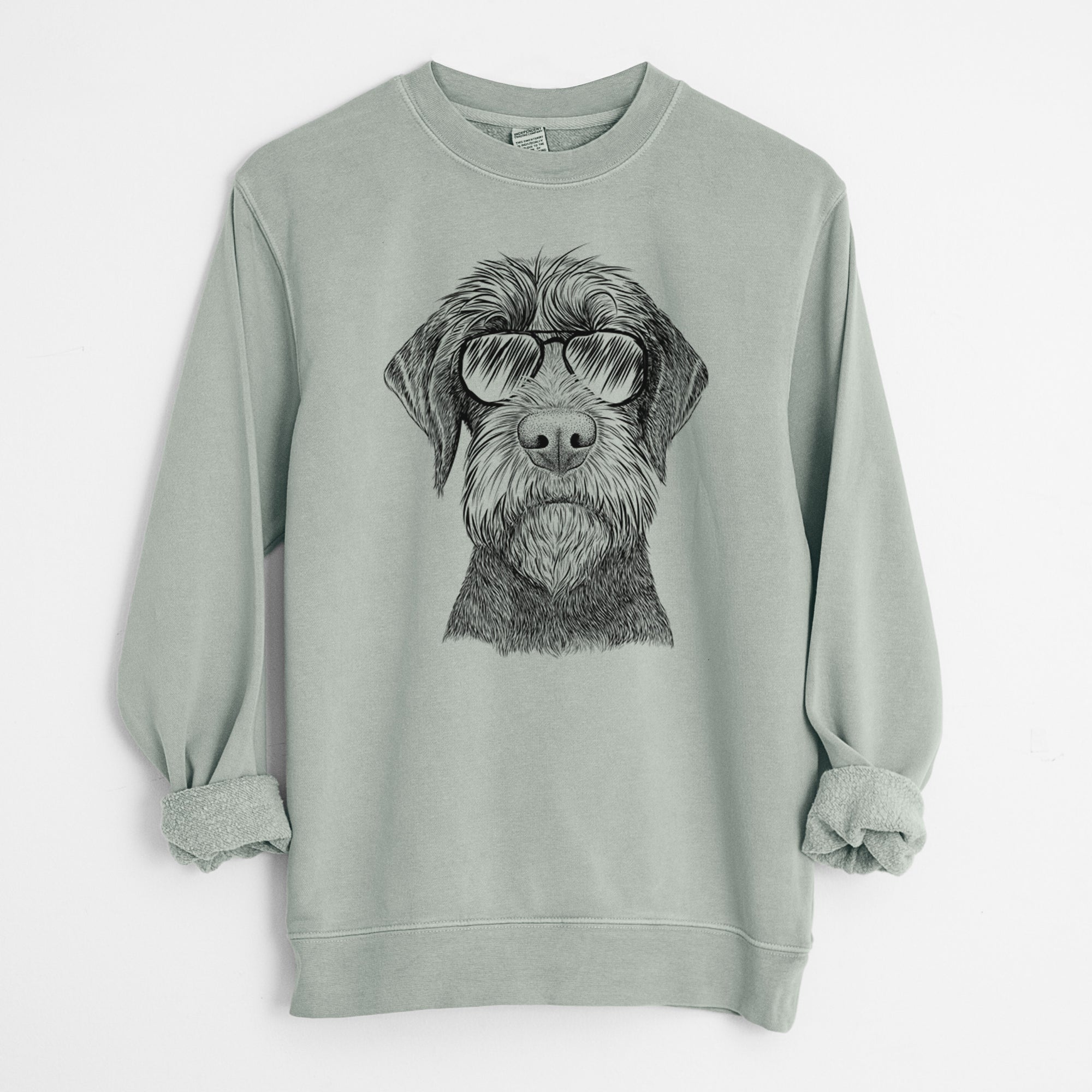 Aviator Oakley the Pudelpointer - Unisex Pigment Dyed Crew Sweatshirt