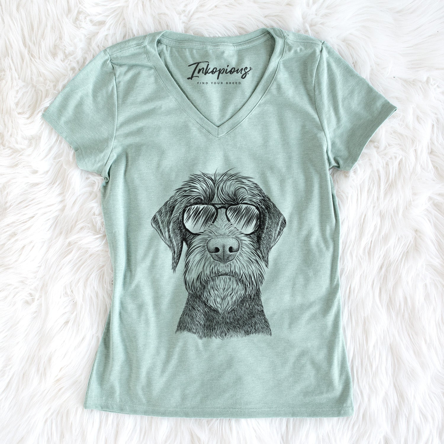 Aviator Oakley the Pudelpointer - Women's V-neck Shirt