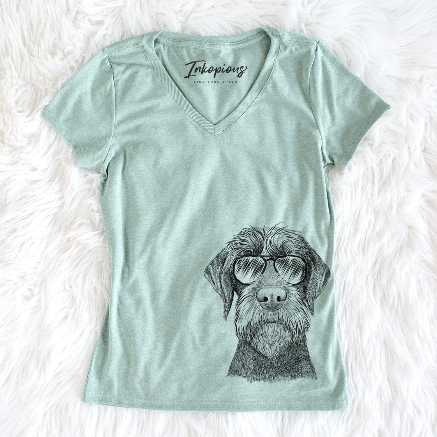 Aviator Oakley the Pudelpointer - Women's V-neck Shirt