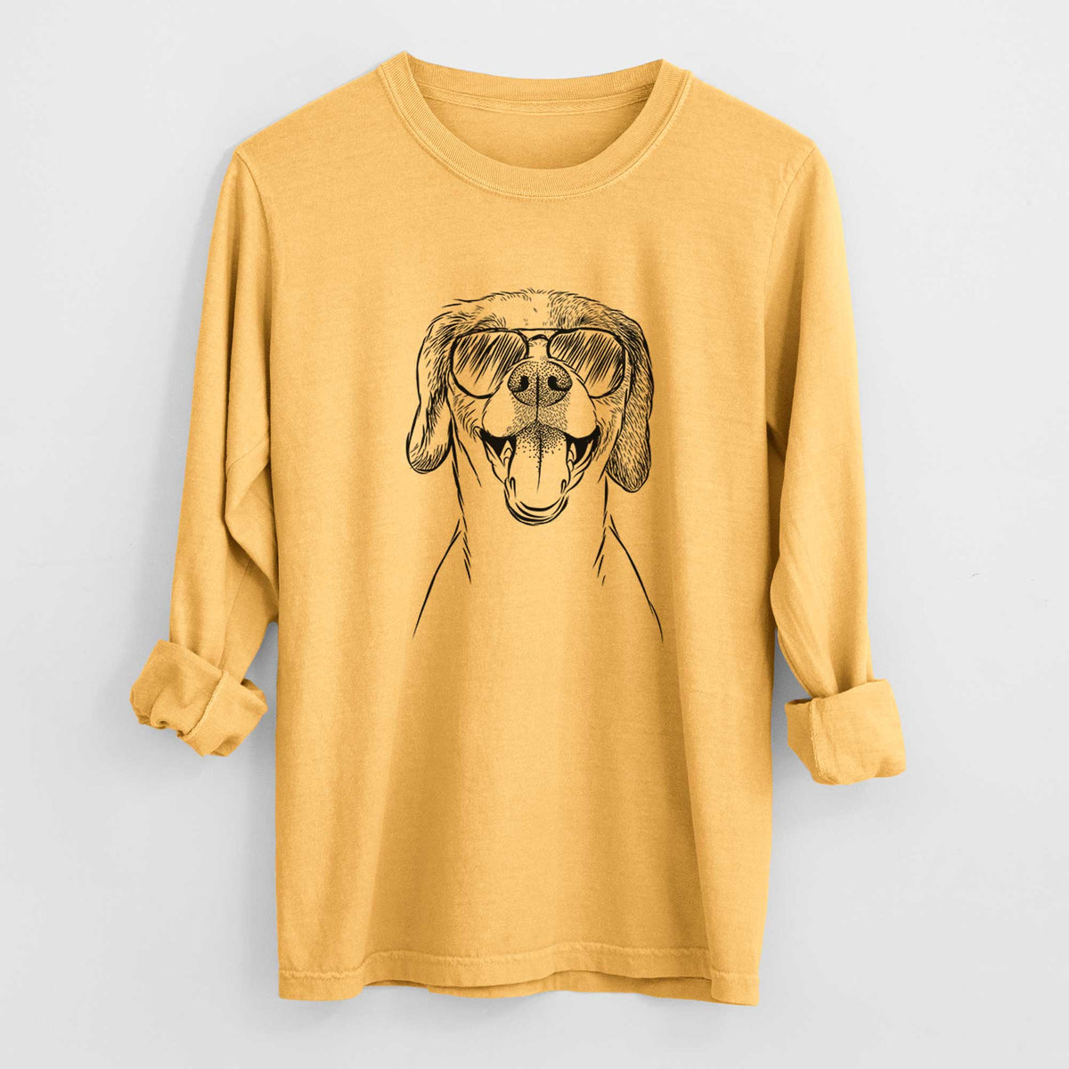 Aviators Obi the Beagle Mix - Heavyweight 100% Cotton Long Sleeve