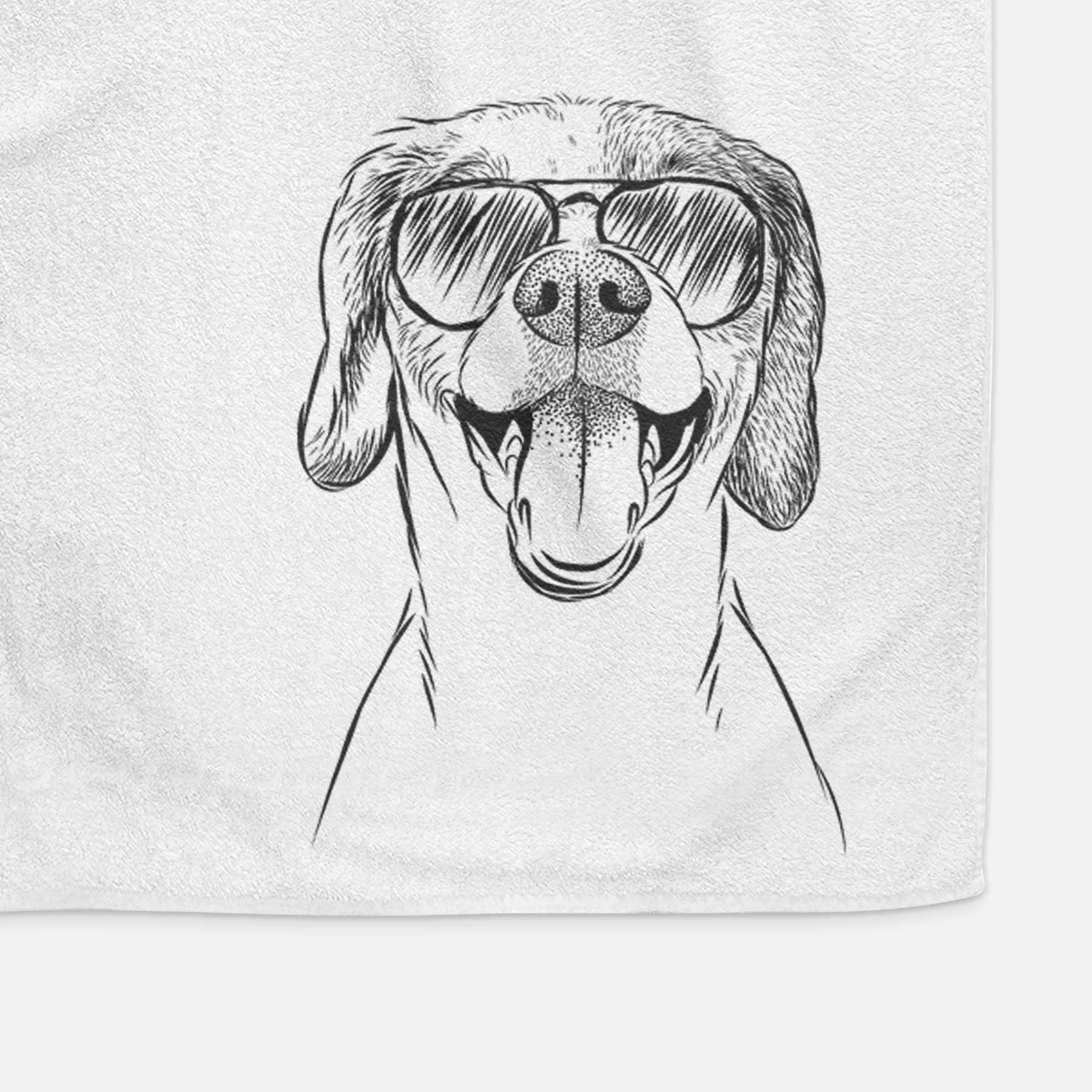 Obi the Beagle Mix Decorative Hand Towel