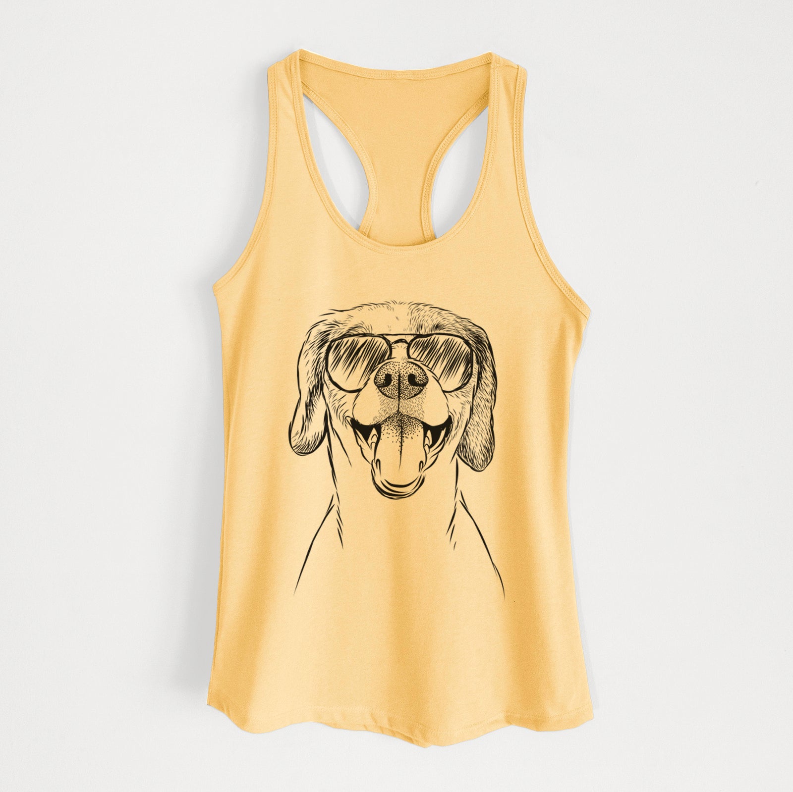 Obi the Beagle Mix - Women's Racerback Tanktop