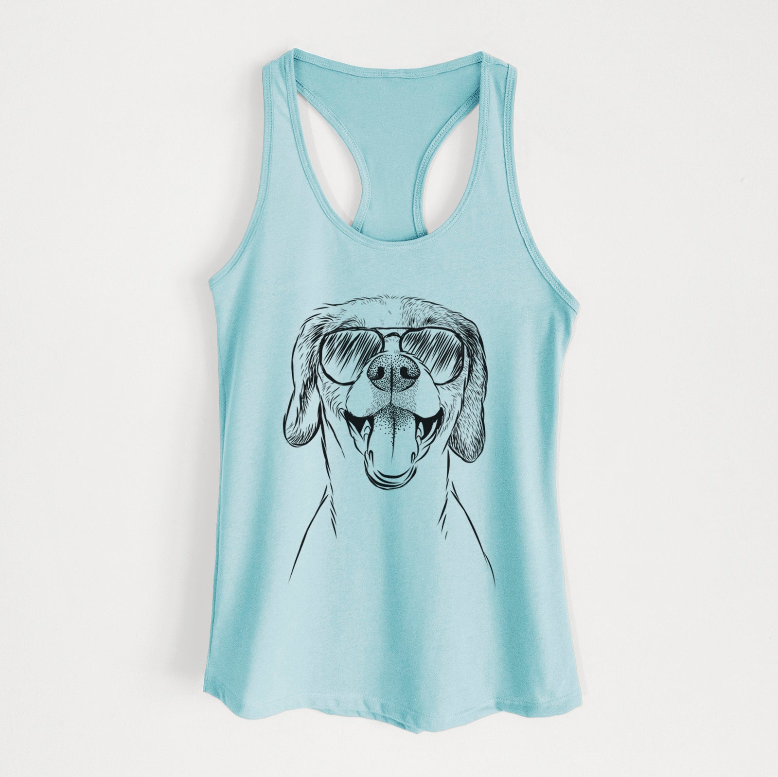 Obi the Beagle Mix - Women's Racerback Tanktop