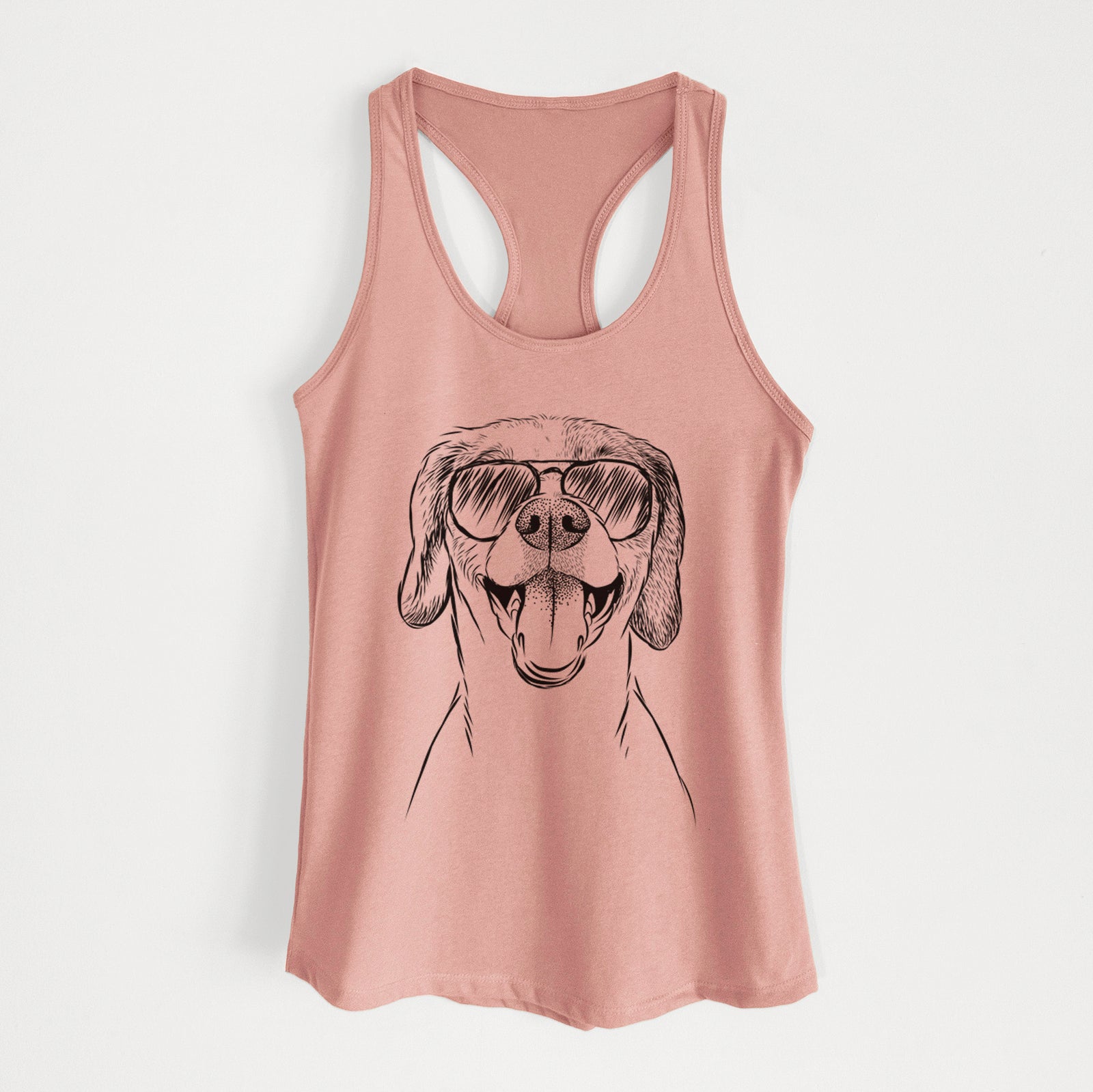 Obi the Beagle Mix - Women's Racerback Tanktop