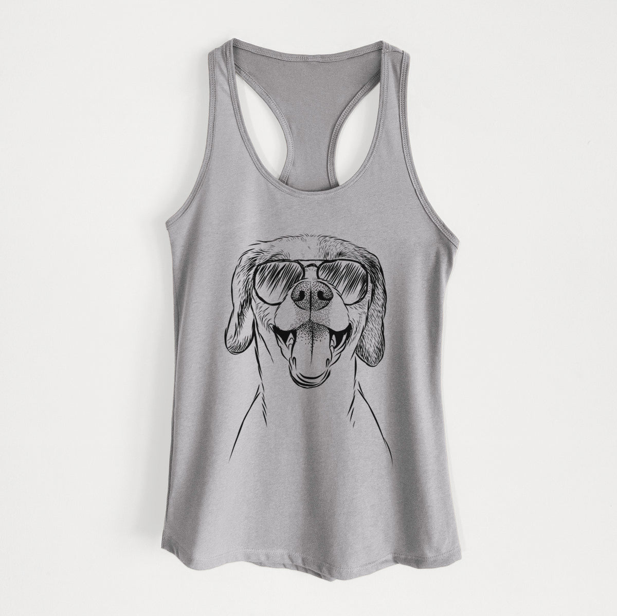 Obi the Beagle Mix - Women's Racerback Tanktop