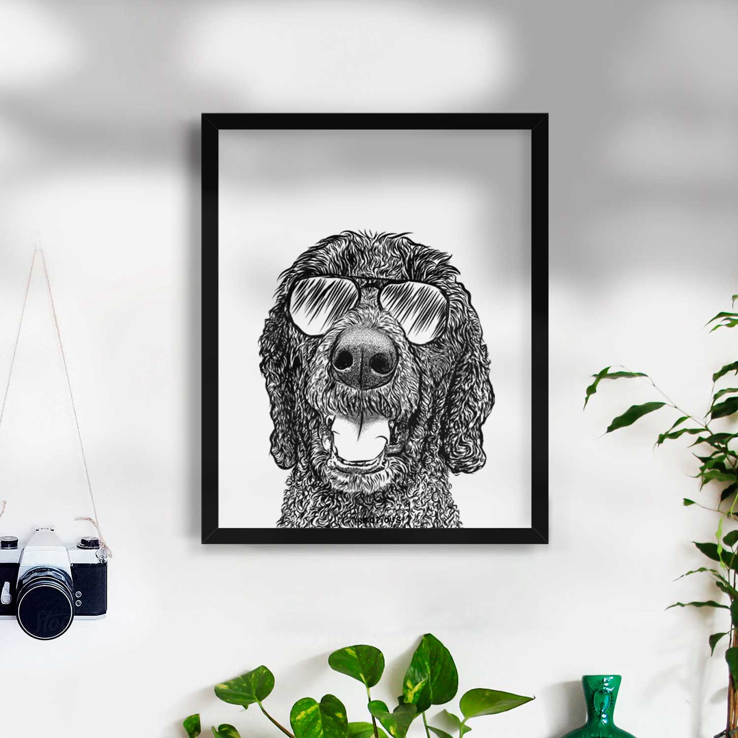 Obi James the Goldendoodle Art Print
