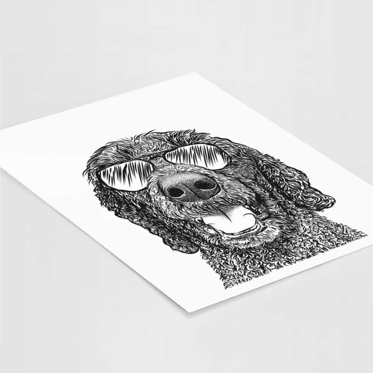 Obi James the Goldendoodle Art Print