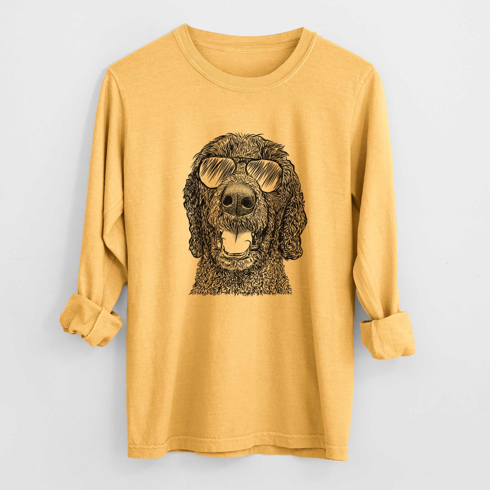 Aviators Obi James the Goldendoodle - Heavyweight 100% Cotton Long Sleeve