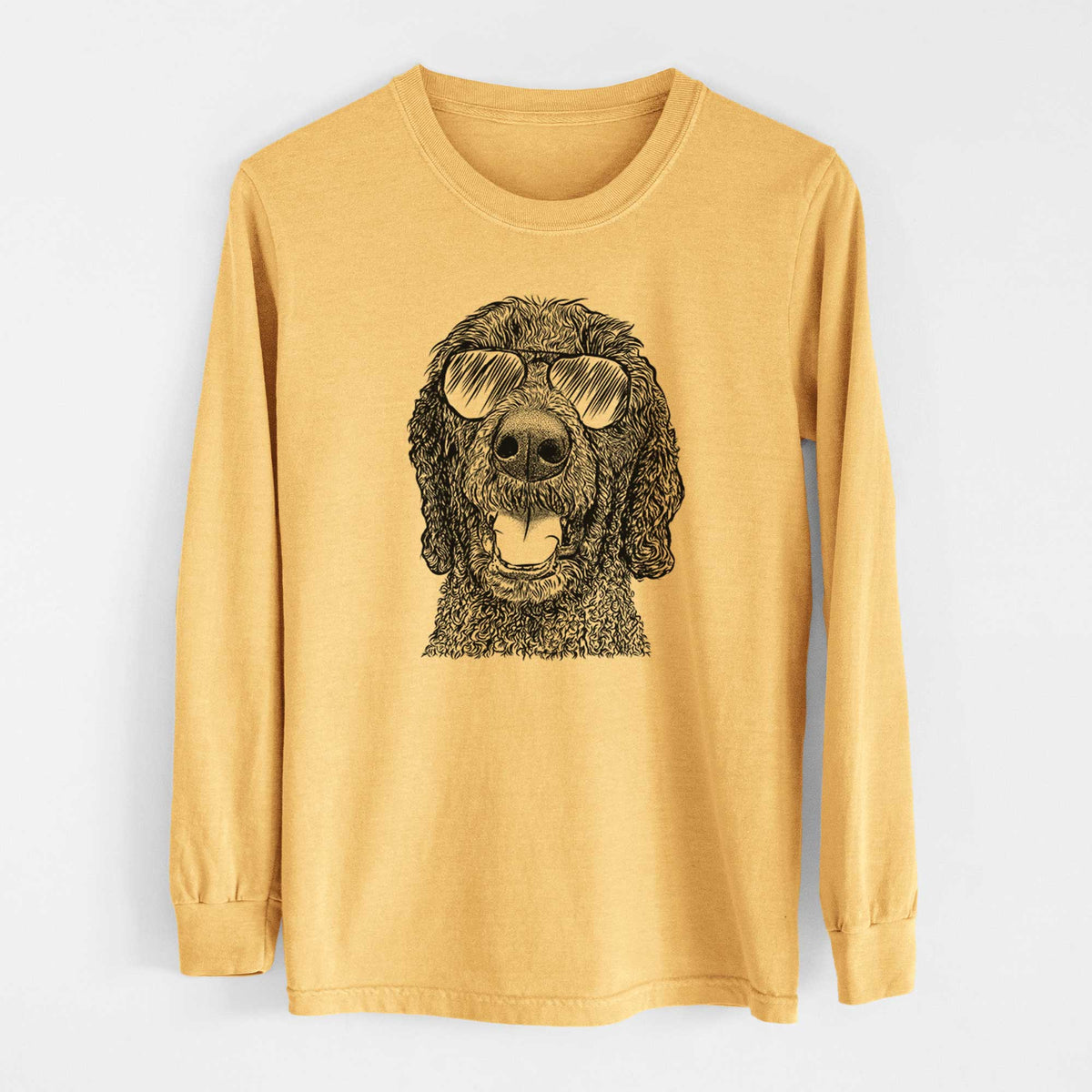 Aviators Obi James the Goldendoodle - Heavyweight 100% Cotton Long Sleeve