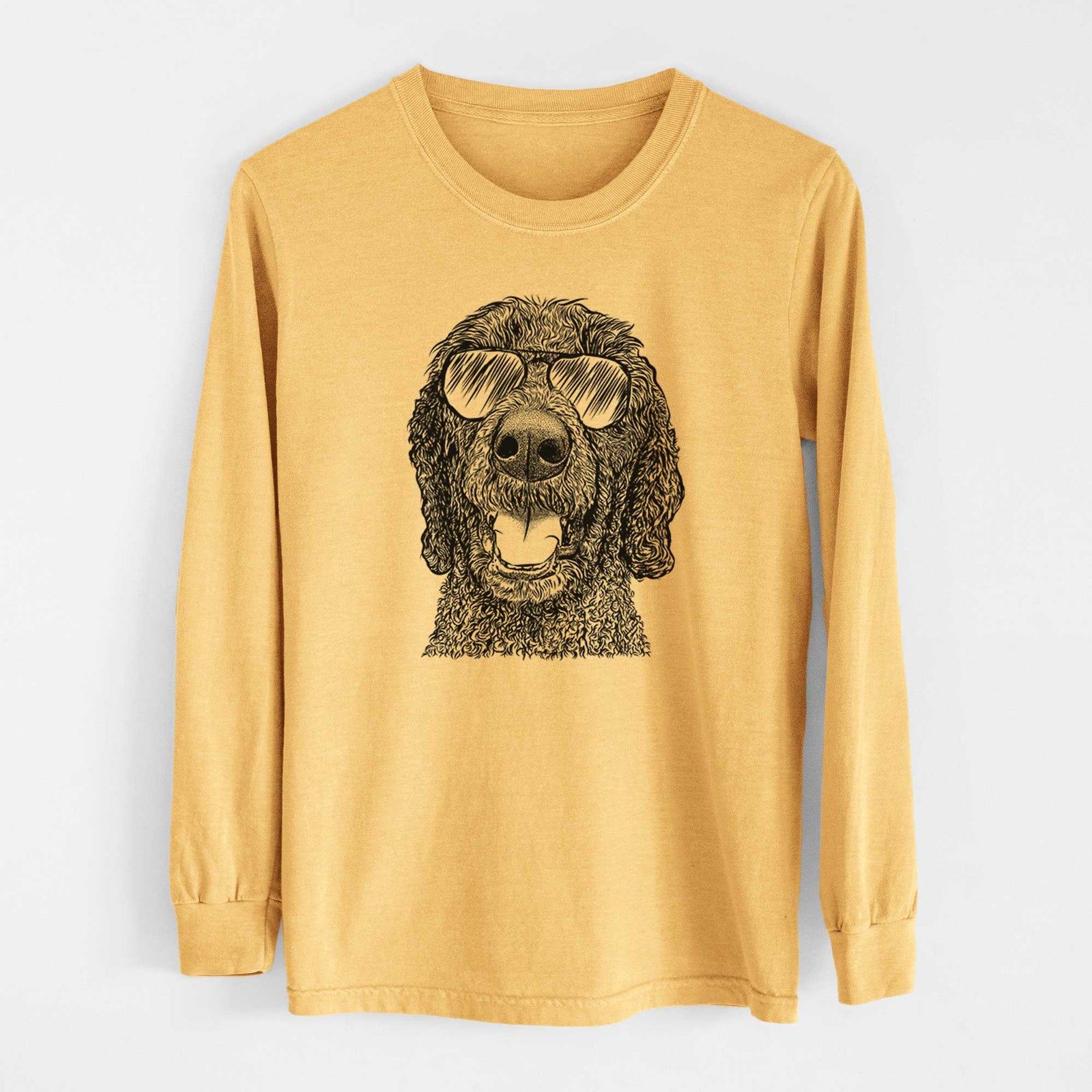 Aviators Obi James the Goldendoodle - Heavyweight 100% Cotton Long Sleeve