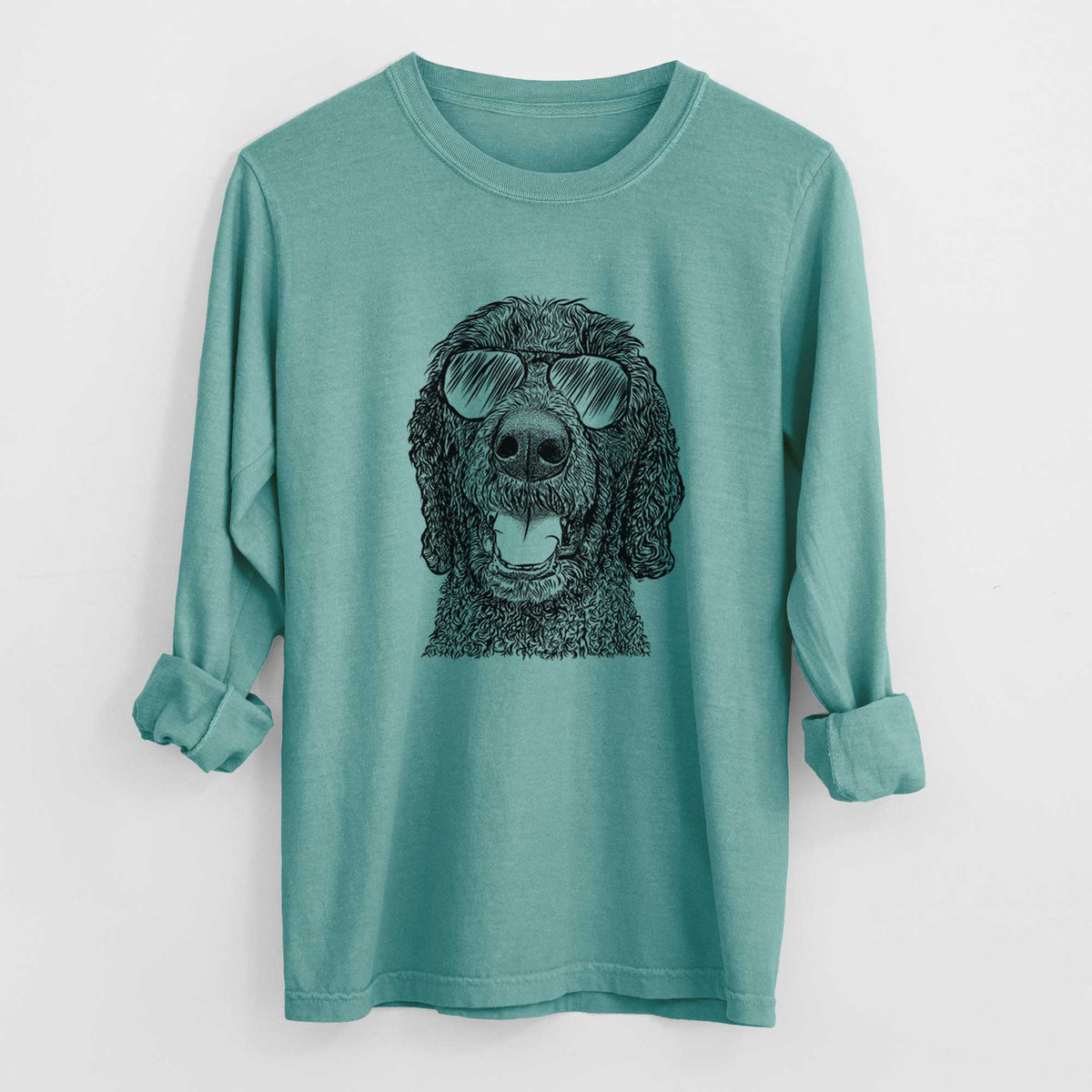 Aviators Obi James the Goldendoodle - Heavyweight 100% Cotton Long Sleeve