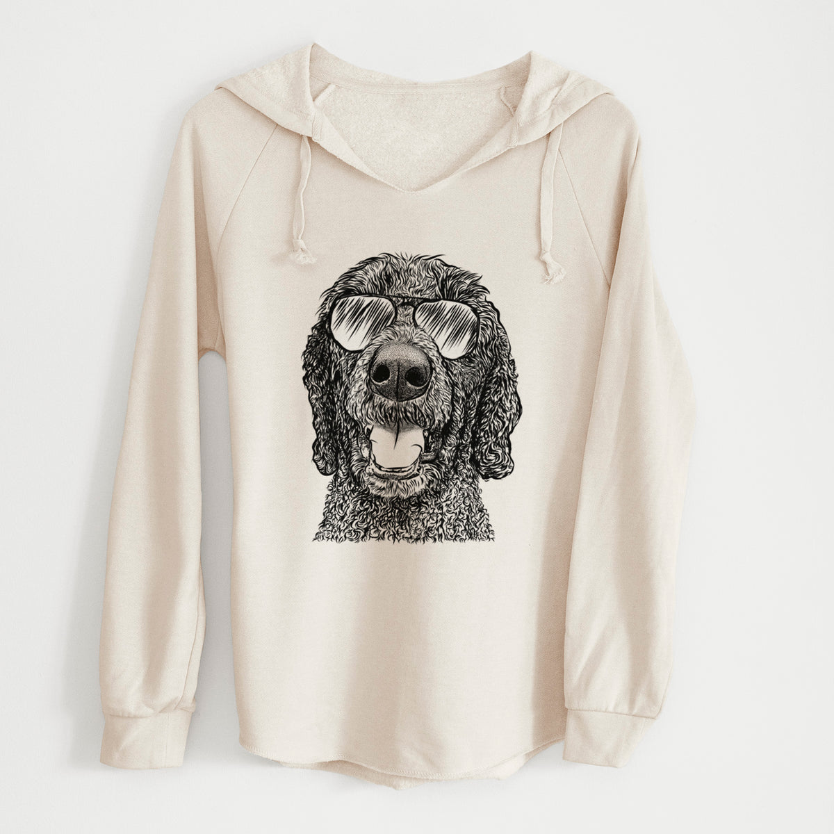 Aviator Obi James the Goldendoodle - Cali Wave Hooded Sweatshirt