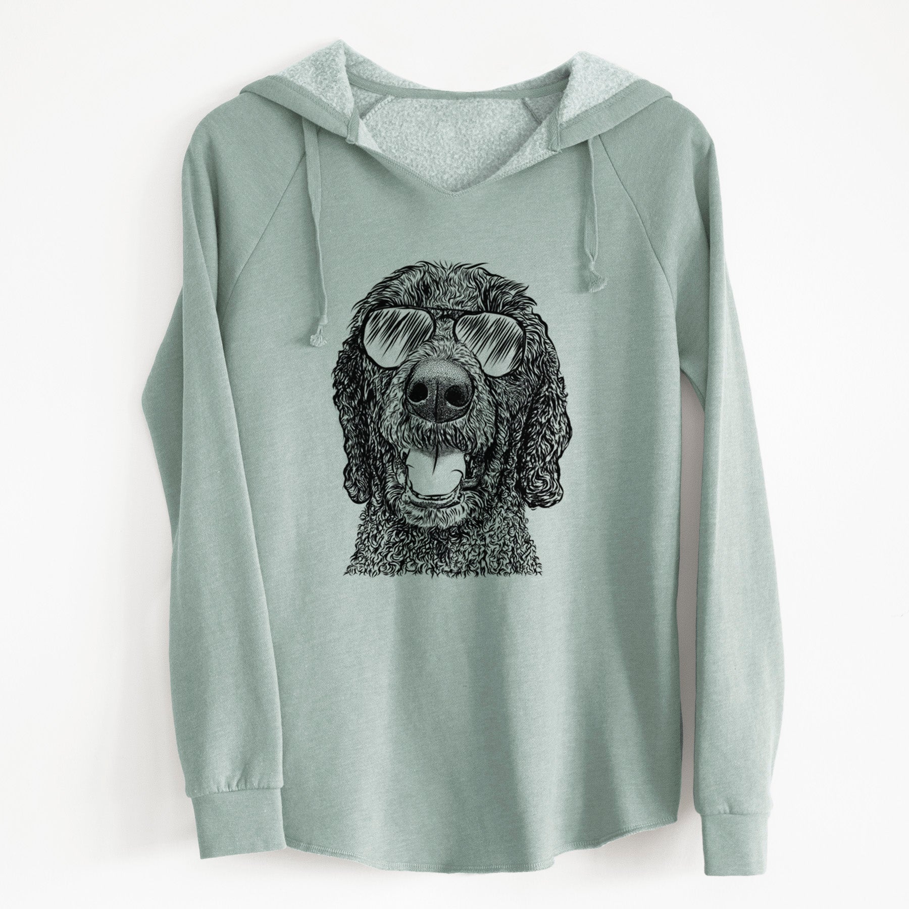 Aviator Obi James the Goldendoodle - Cali Wave Hooded Sweatshirt