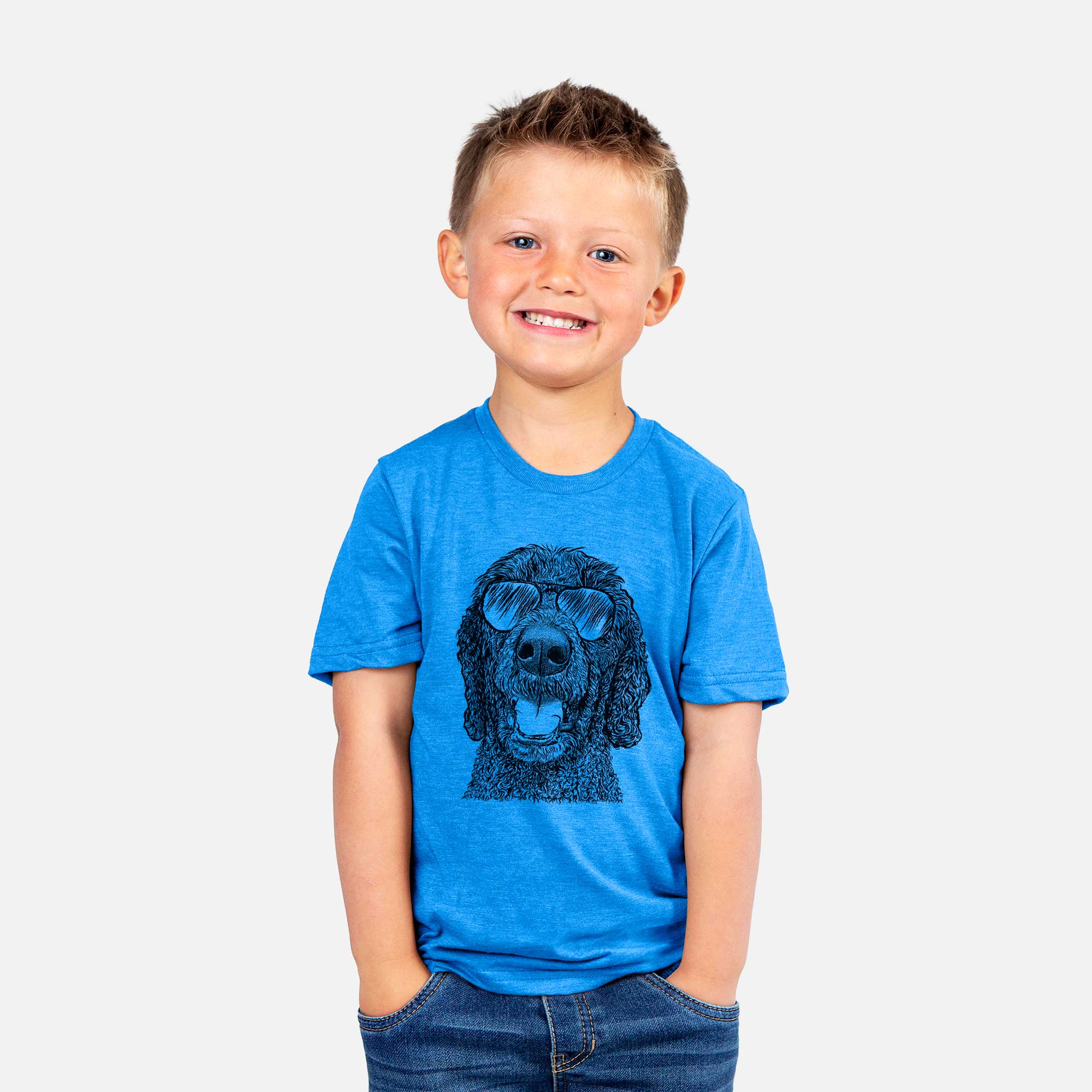 Aviator Obi James the Goldendoodle - Kids/Youth/Toddler Shirt
