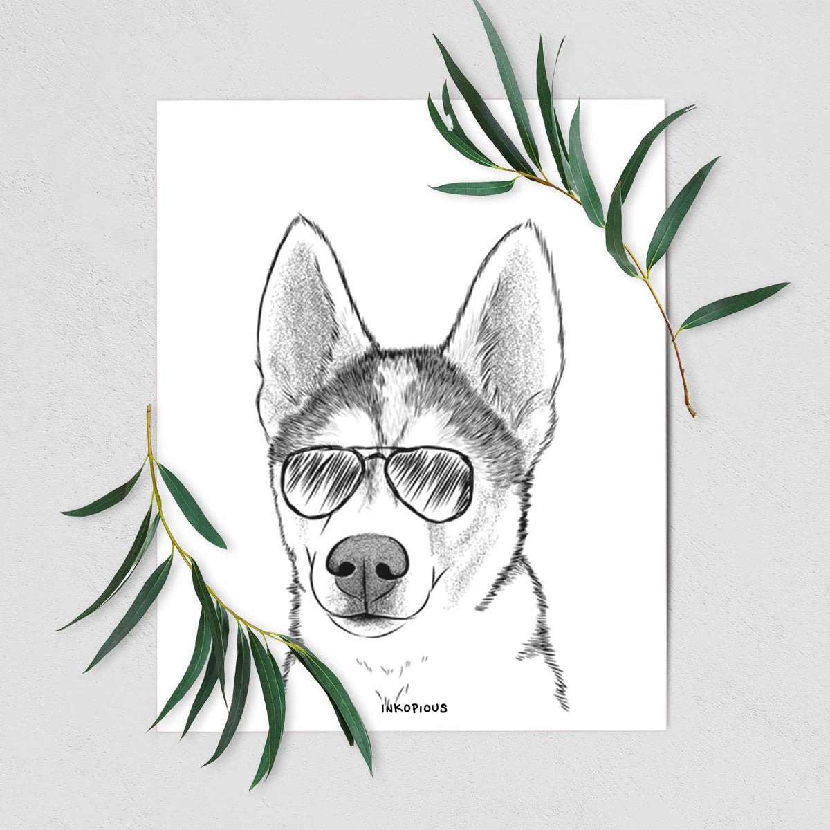Odin the Siberian Husky Art Print