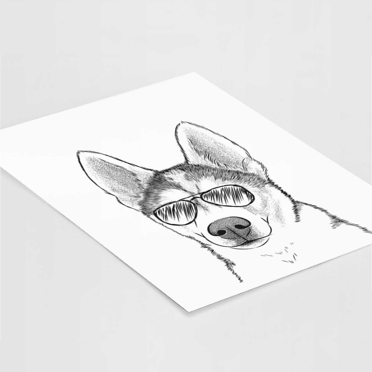 Odin the Siberian Husky Art Print