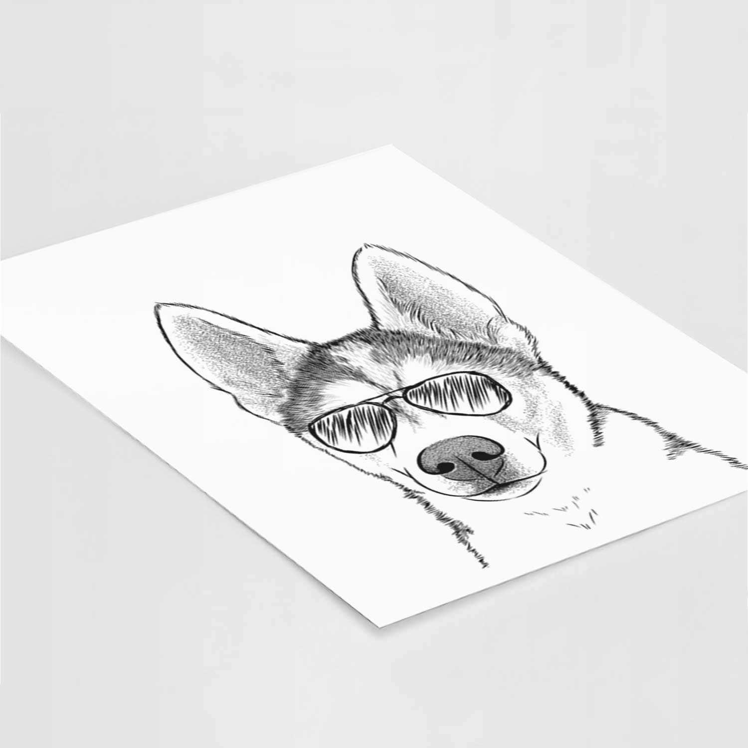 Odin the Siberian Husky Art Print