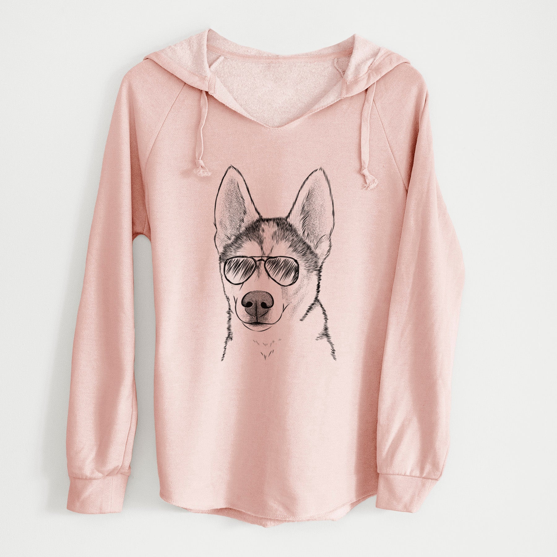 Aviator Odin the Siberian Husky - Cali Wave Hooded Sweatshirt