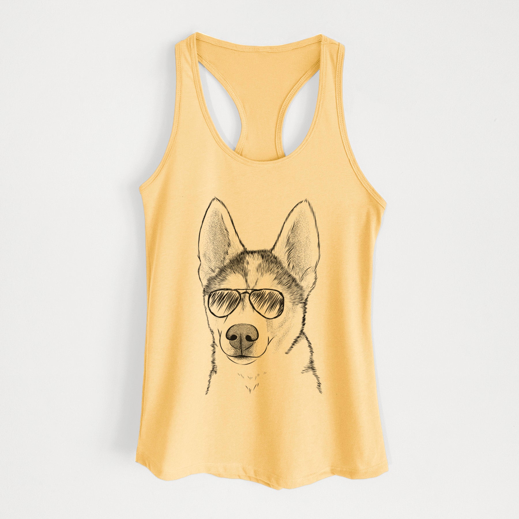 Odin the Siberian Husky - Women's Racerback Tanktop