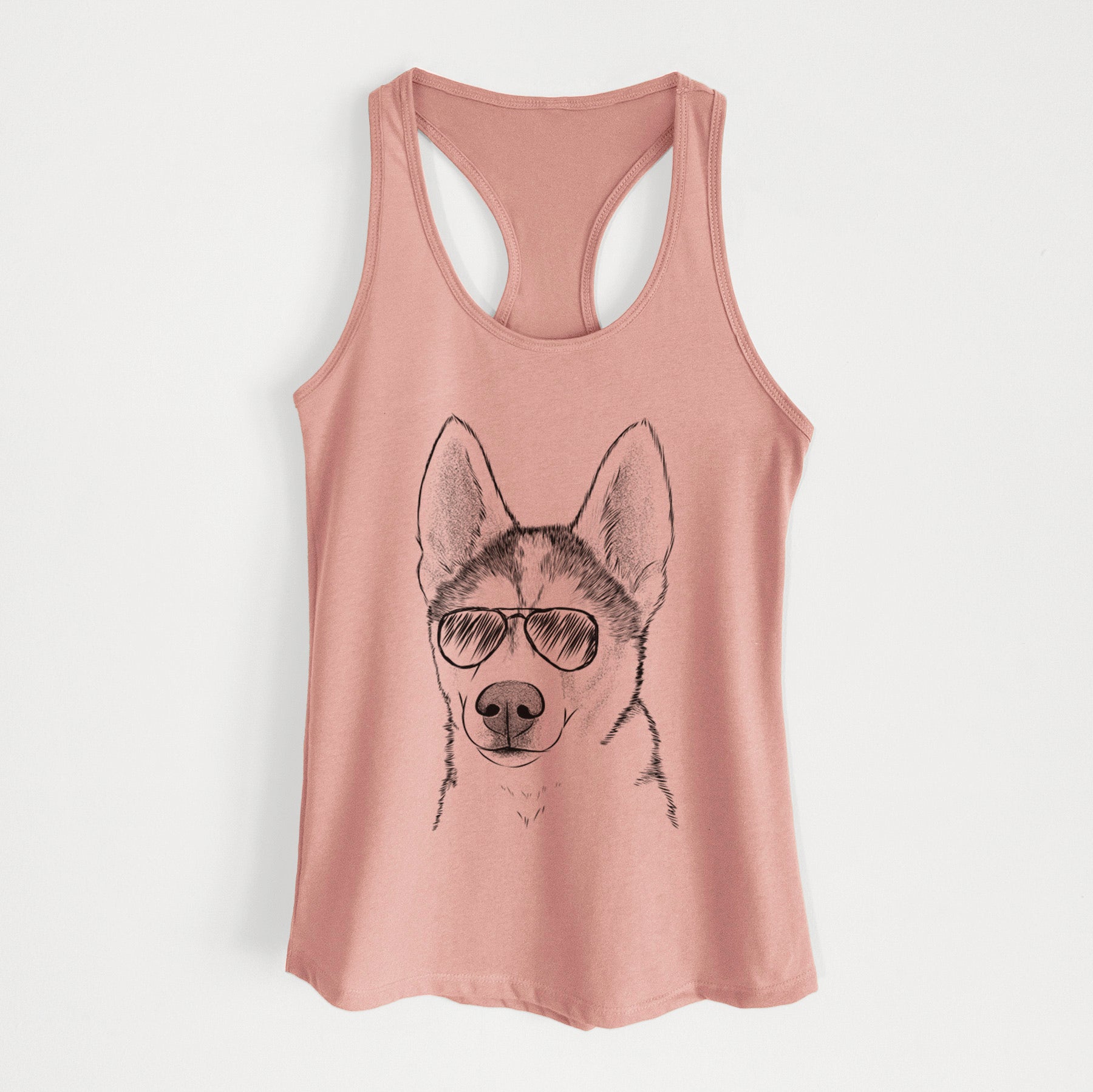 Odin the Siberian Husky - Women's Racerback Tanktop