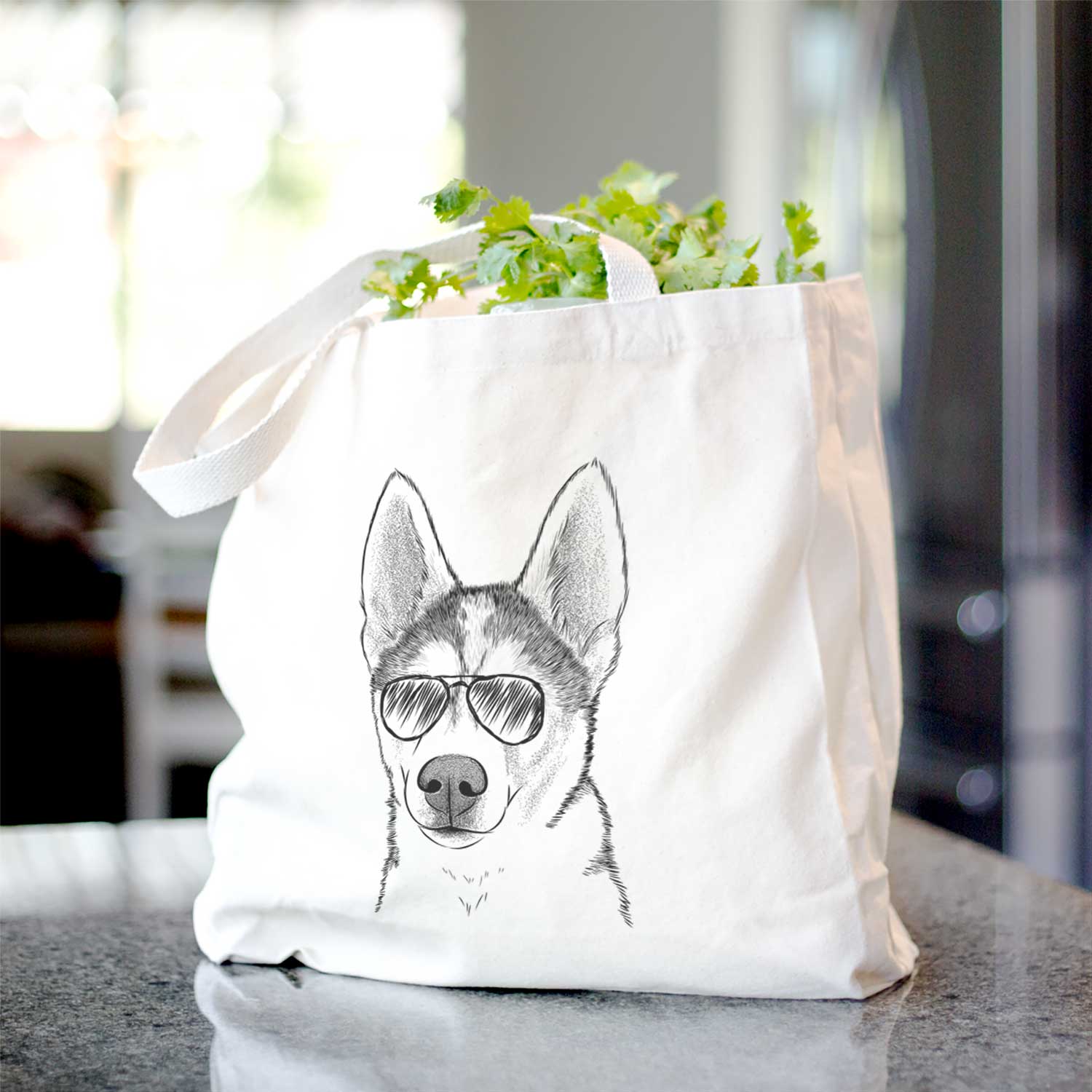 Odin the Siberian Husky - Tote Bag