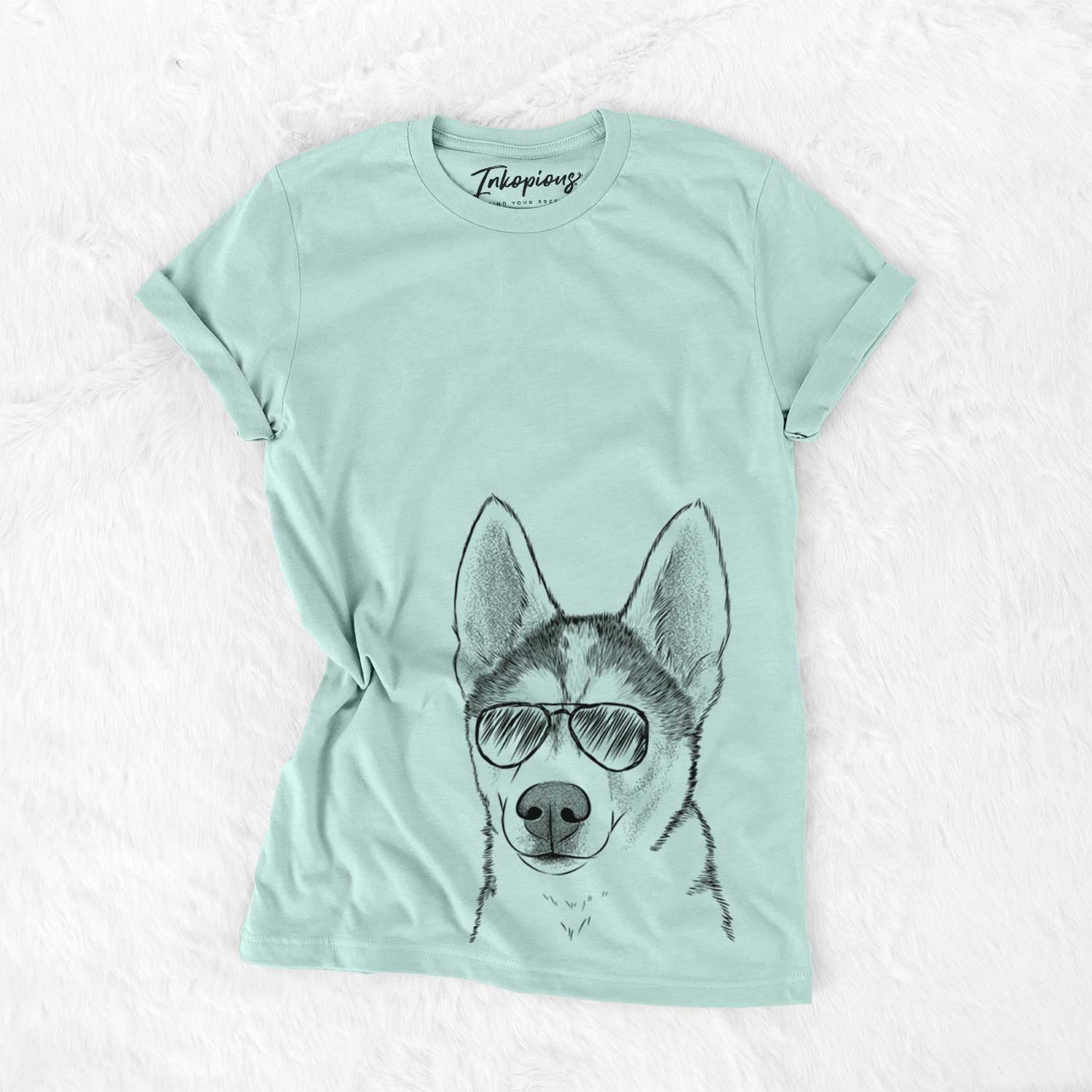 Aviator Odin the Siberian Husky - Unisex Crewneck