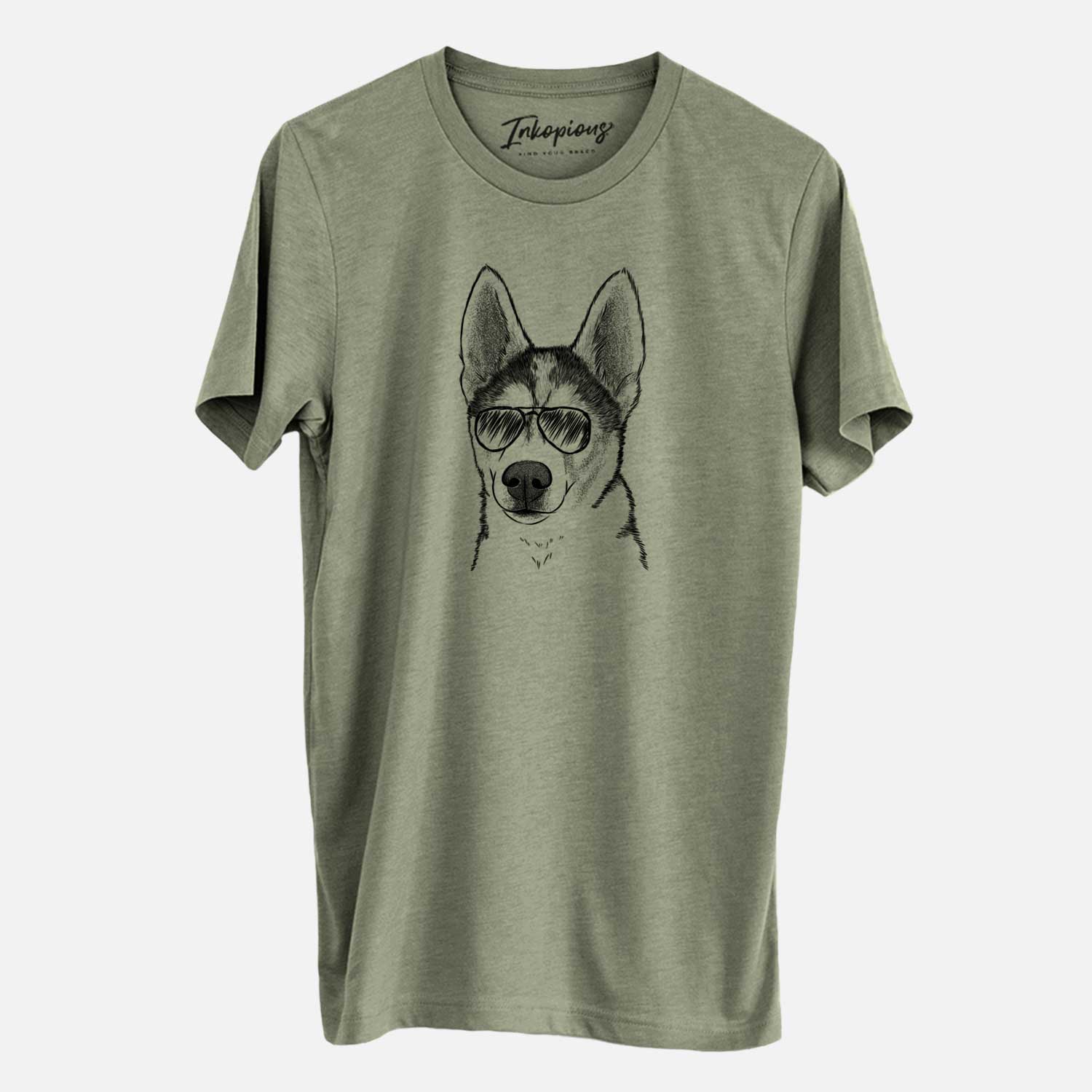 Aviator Odin the Siberian Husky - Unisex Crewneck